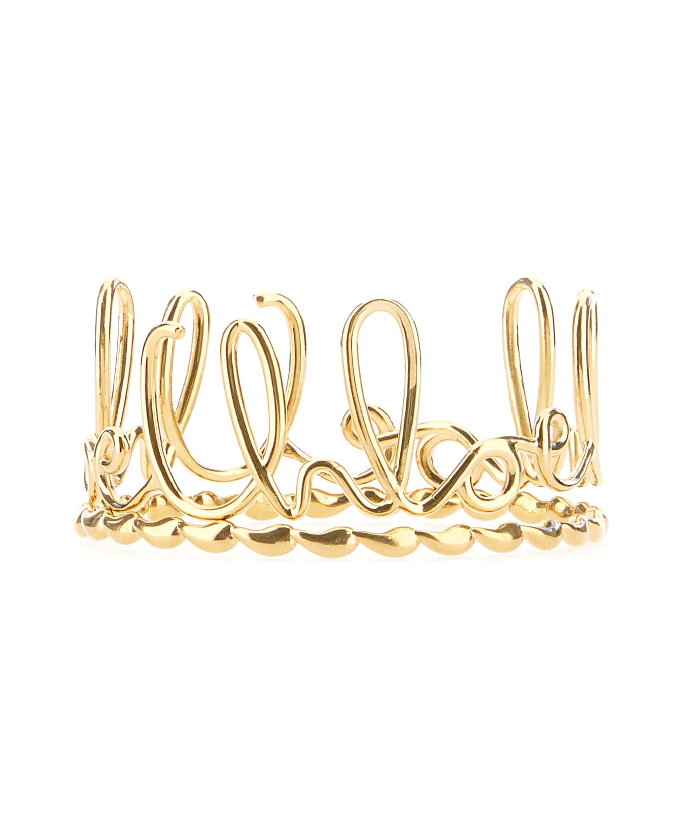 Chloé Gold Metal Bracelets - VINTAGE GOLD