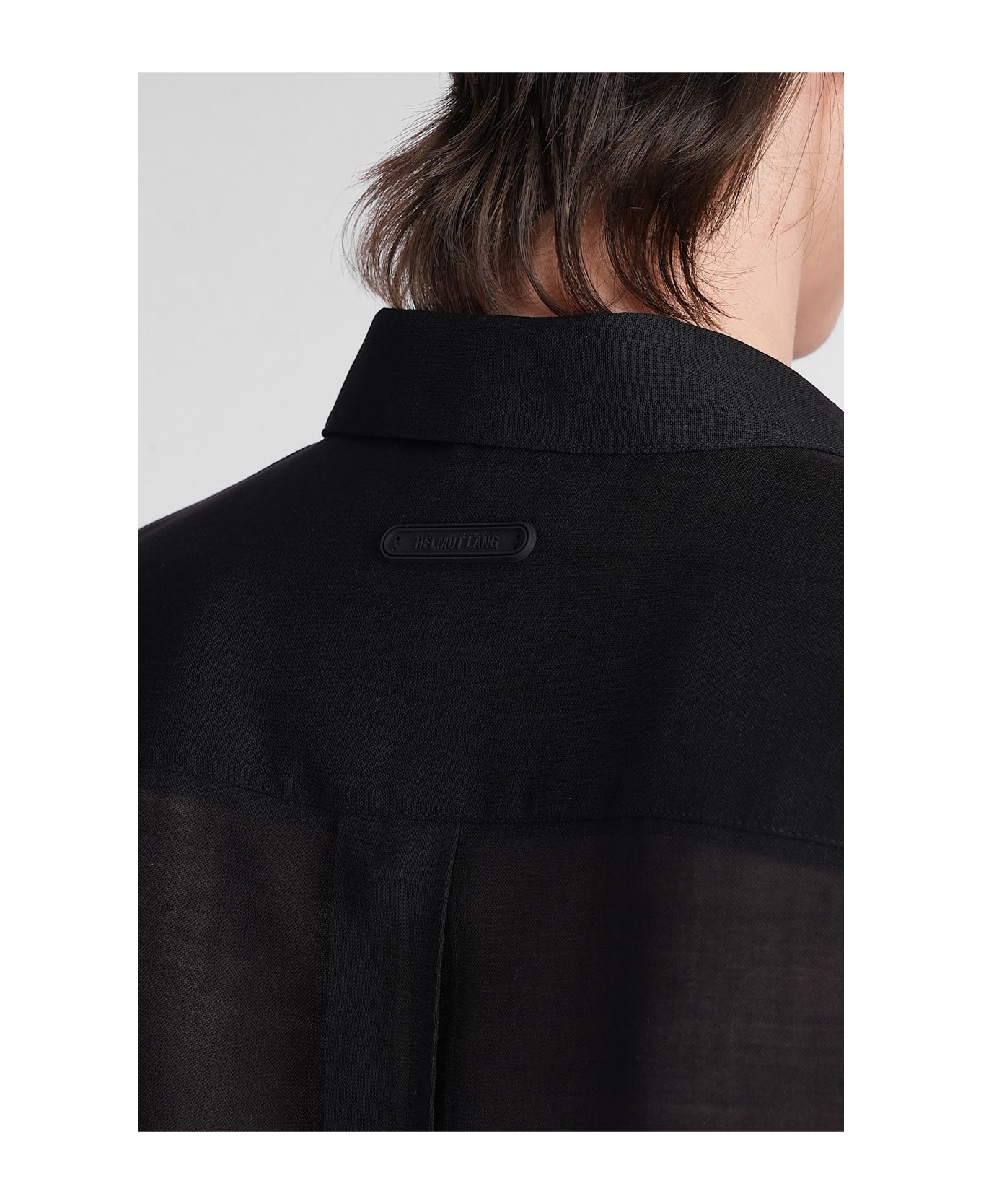 Helmut Lang Shirt In Black Wool - black