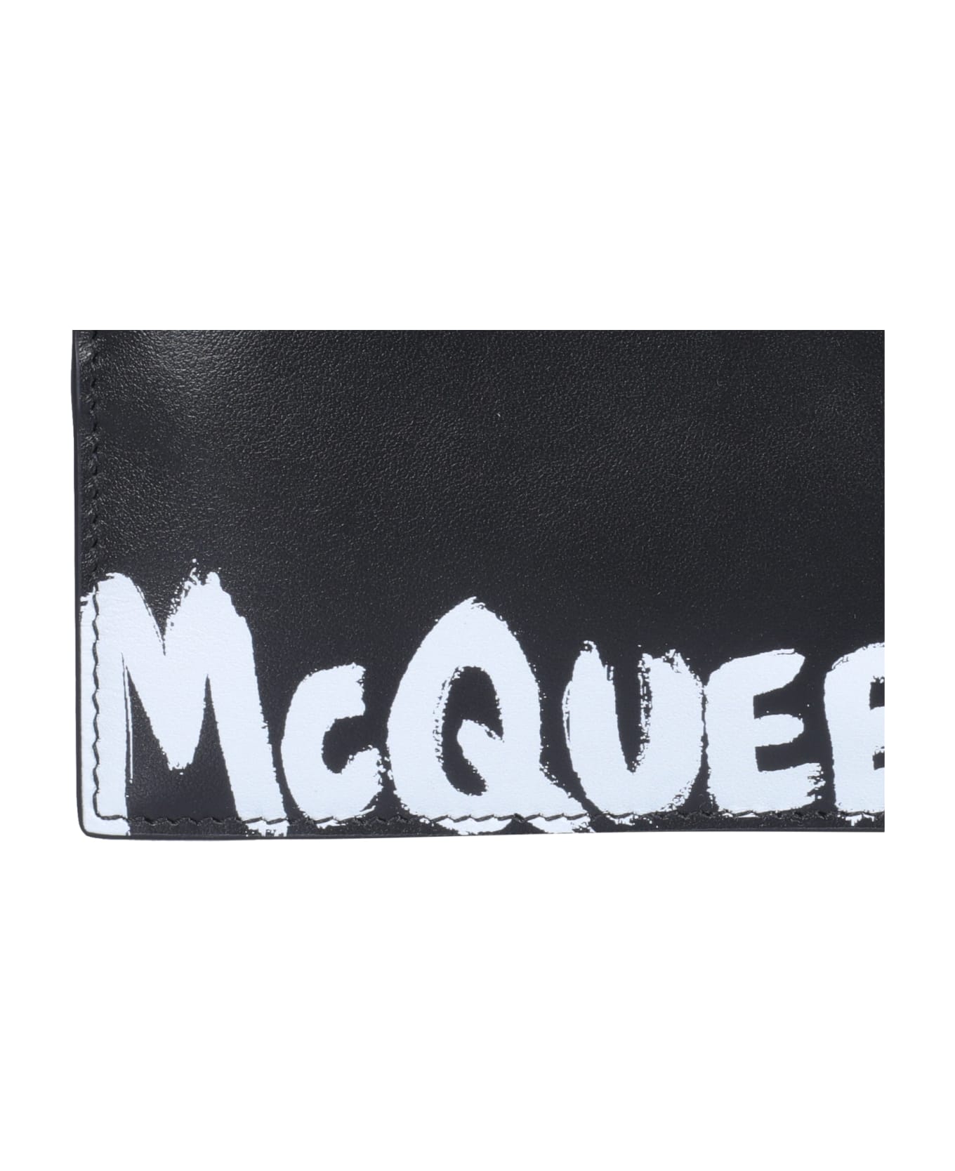 Alexander McQueen Graffiti Logo Keyring - Nero