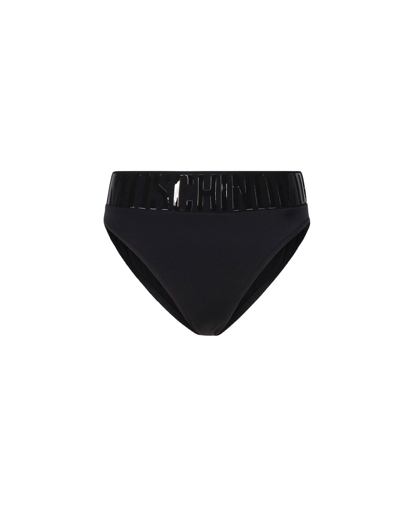 Moschino Logo Waistband Bikini Bottoms - Black ショーツ