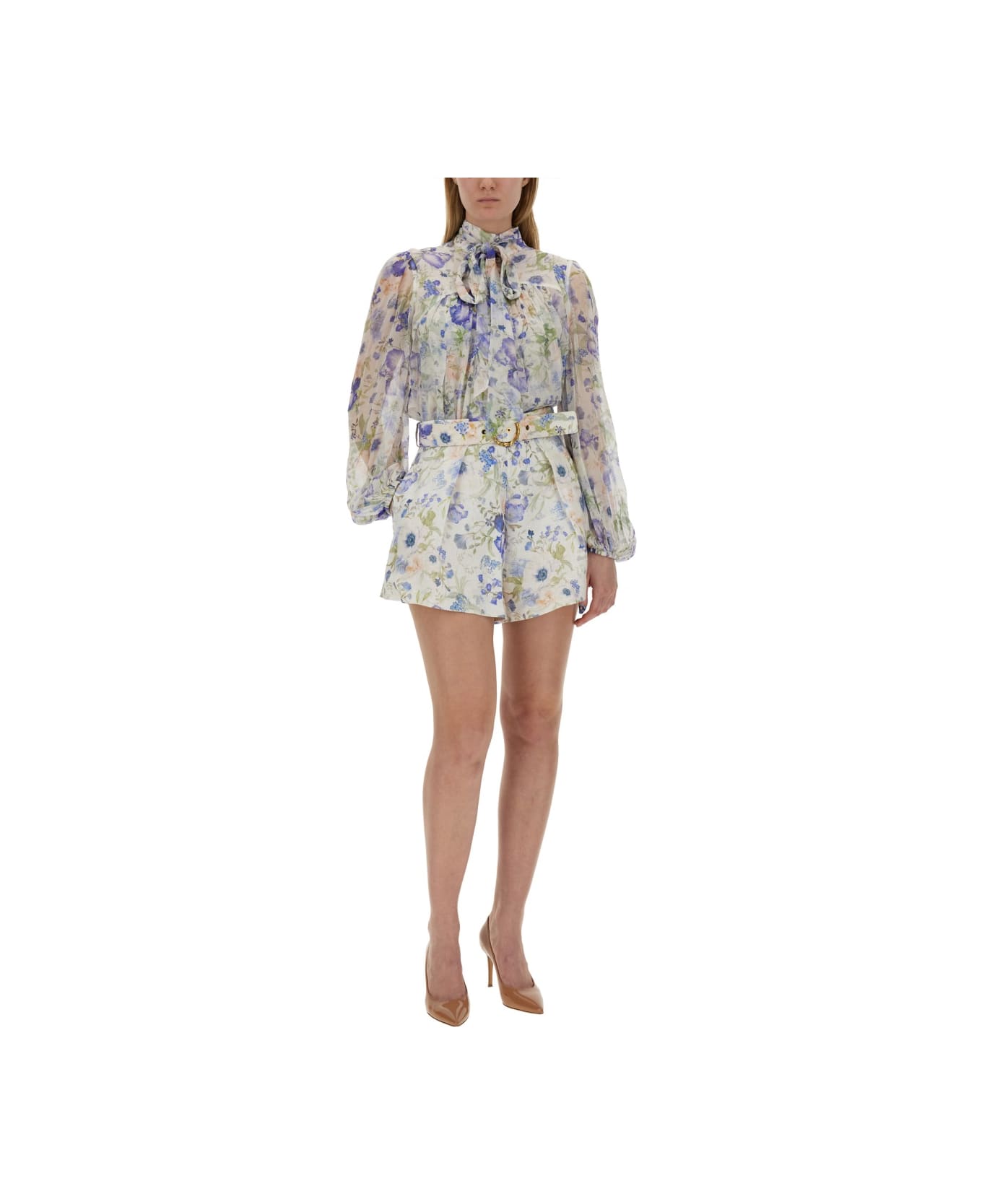 Zimmermann Bermuda With Floral Pattern - MULTICOLOUR ショートパンツ