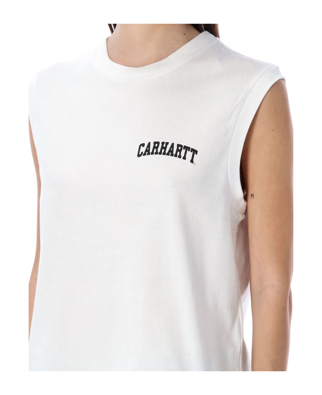 Carhartt University Script A-shirt - WHITE タンクトップ