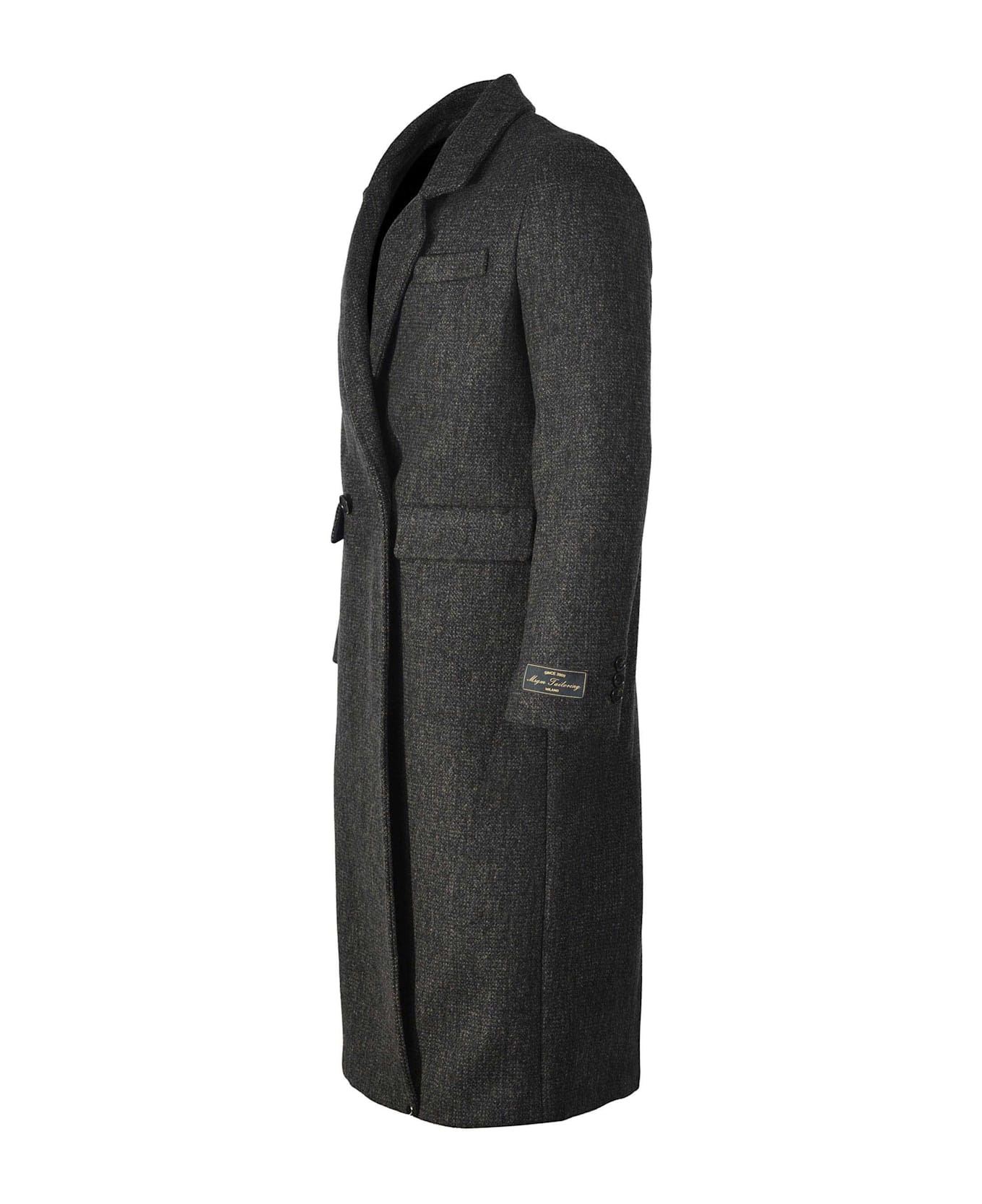 MSGM Coat In Wool Blend - Black