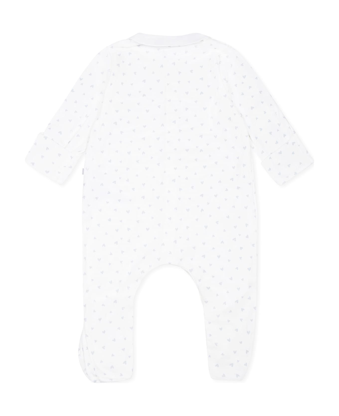 Petit Bateau Ivory Babygrow For Babykids With Stars - Ivory