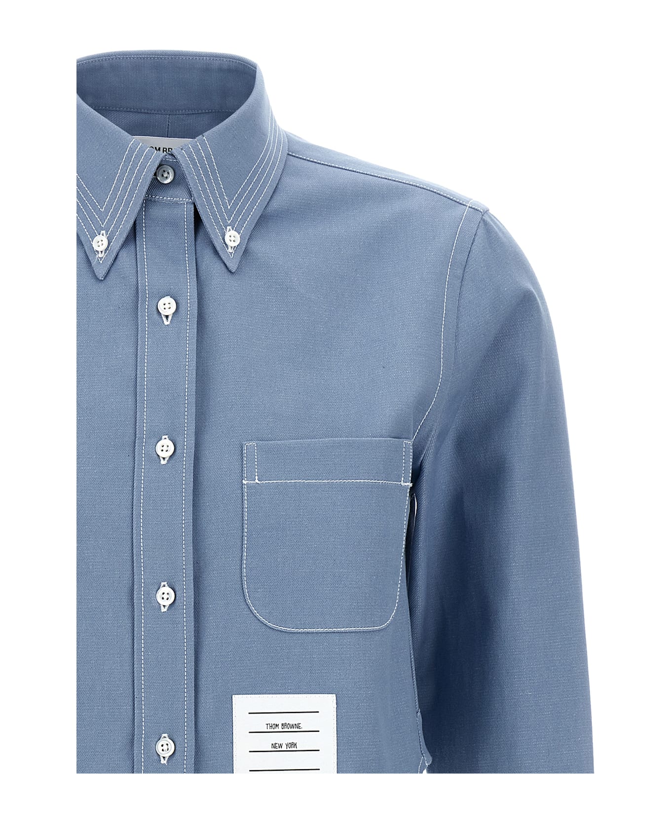 Thom Browne Denim Shirt - Light Blue