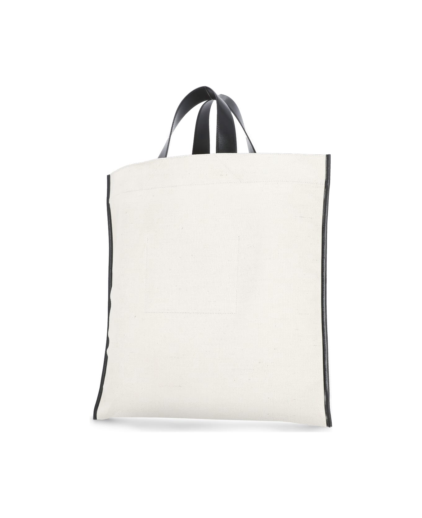Jil Sander 
border Book Tote Square
 Shopping Bag - Ivory