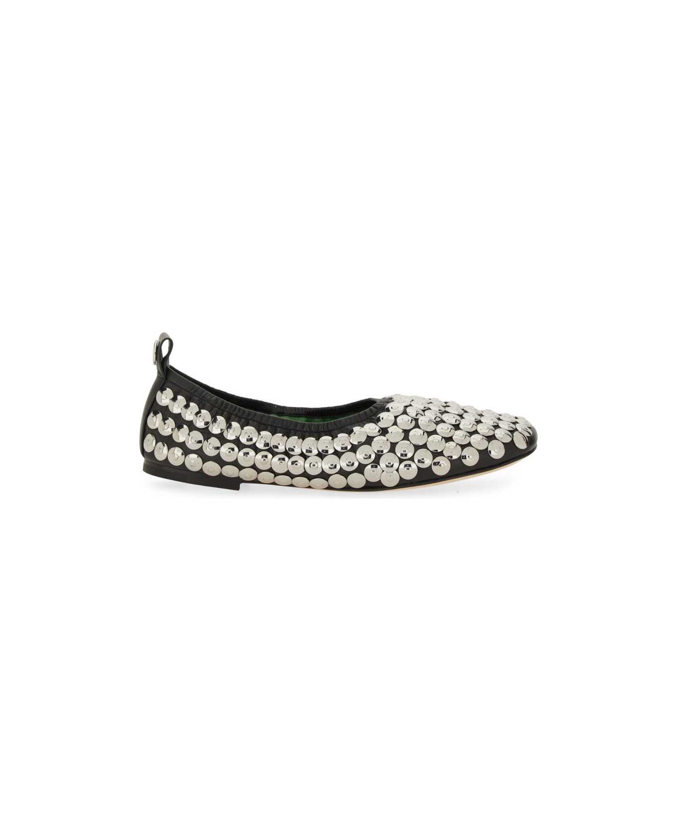 Tory Burch Ballerina "silver" - BLACK