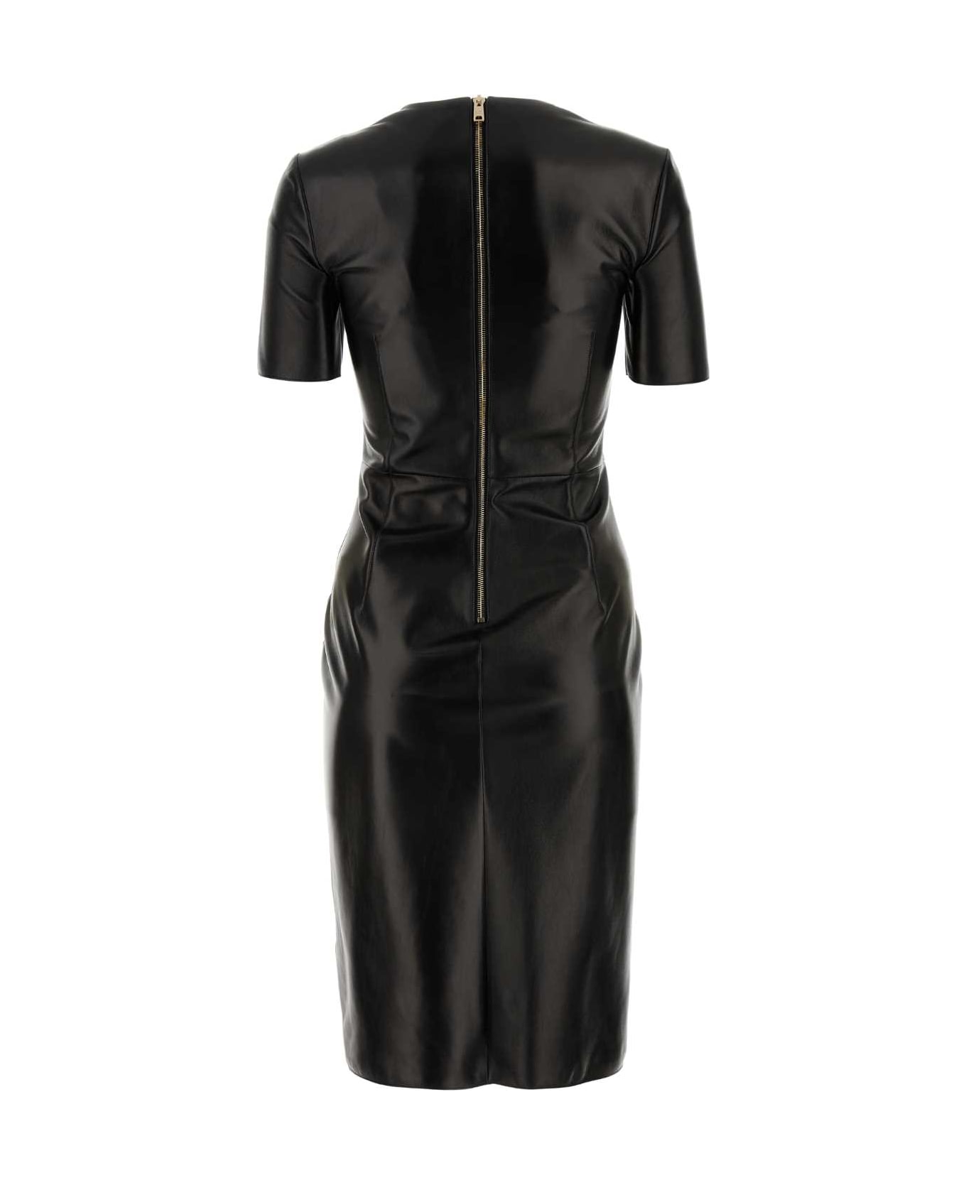 Prada Black Nappa Leather Dress - NERO ワンピース＆ドレス