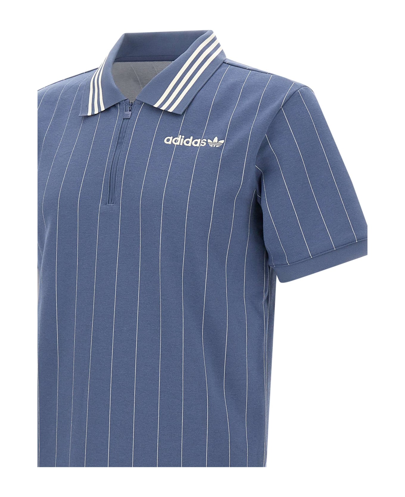 Adidas 'premium' Polo Shirt - BLUE