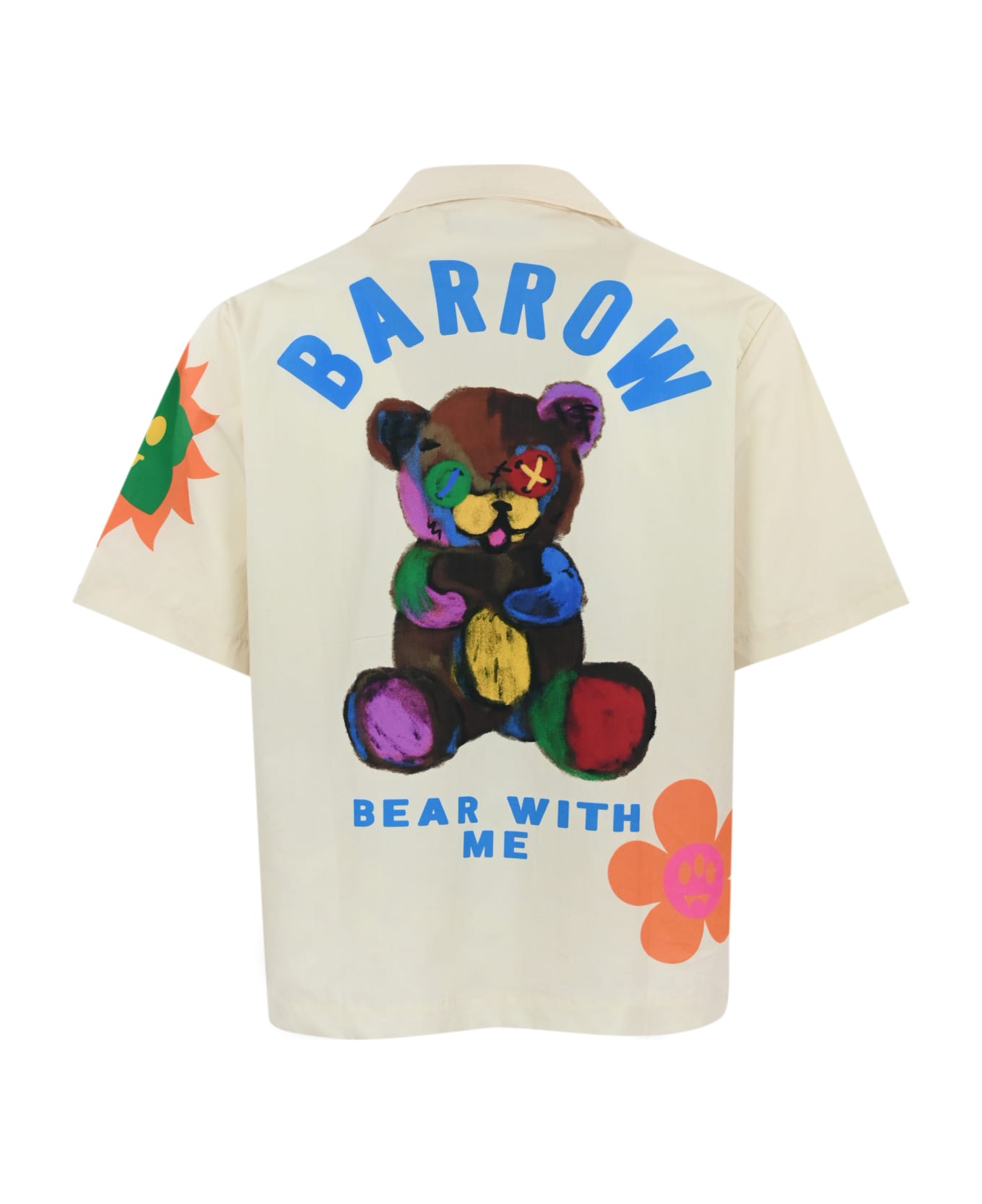 Barrow Poplin Shirt With Prints - Turtledove