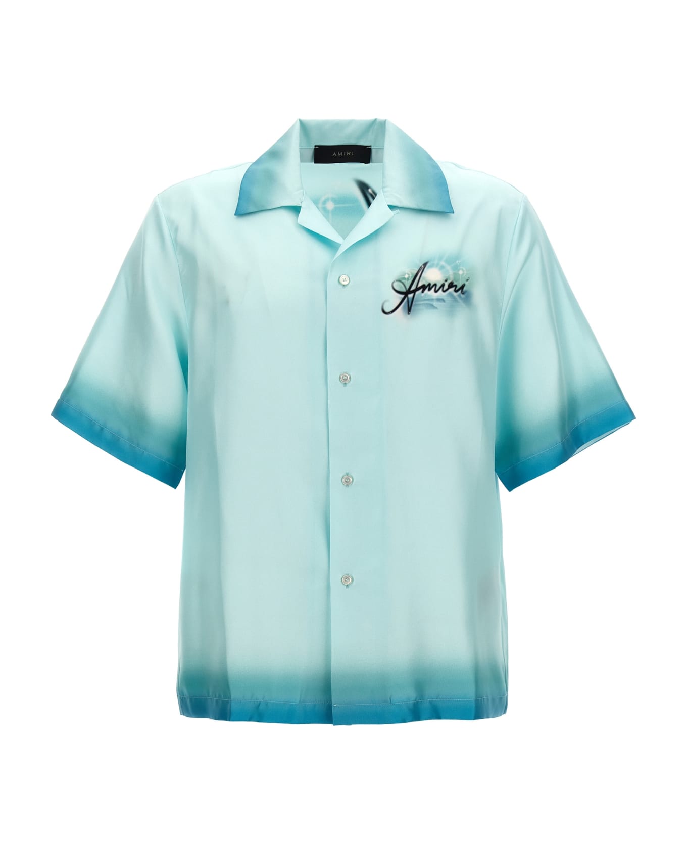 AMIRI 'amiri Paradise' Bowling Shirt - CERULEAN