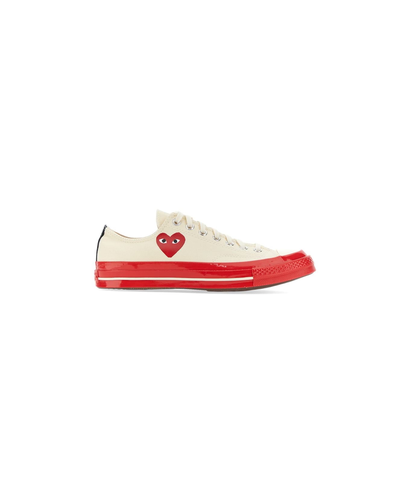 Comme des Garçons Play Heart Print Sneaker - WHITE