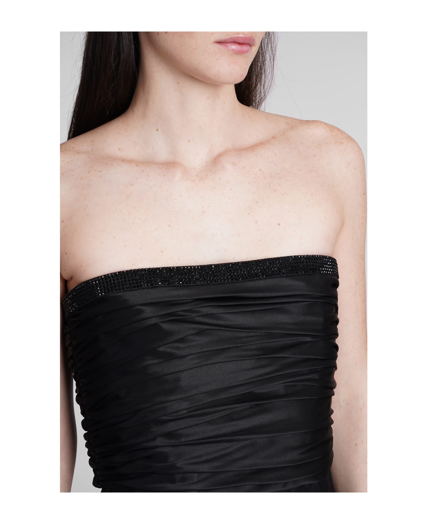 Giorgio Armani Dress In Black Silk - black