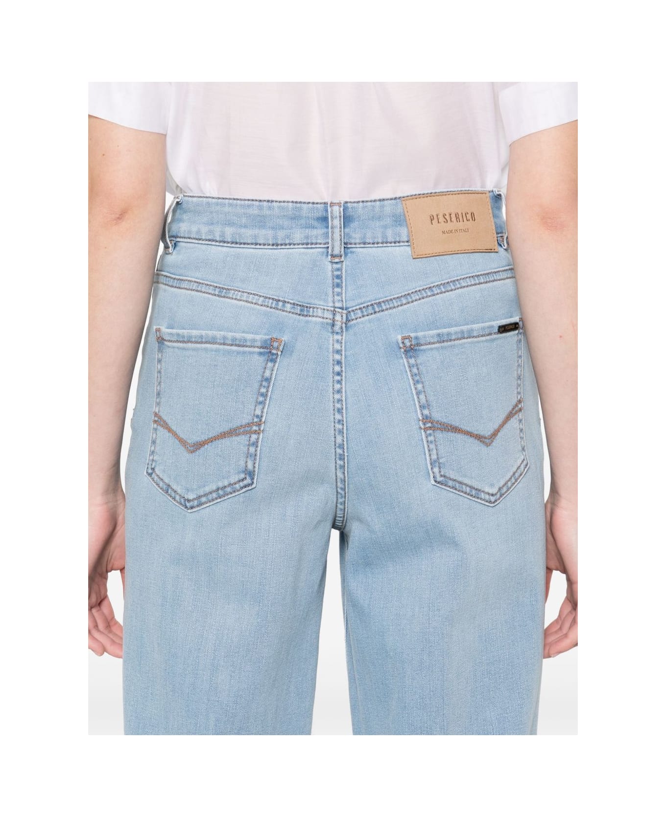 Peserico Light Blue Trousers - Blue