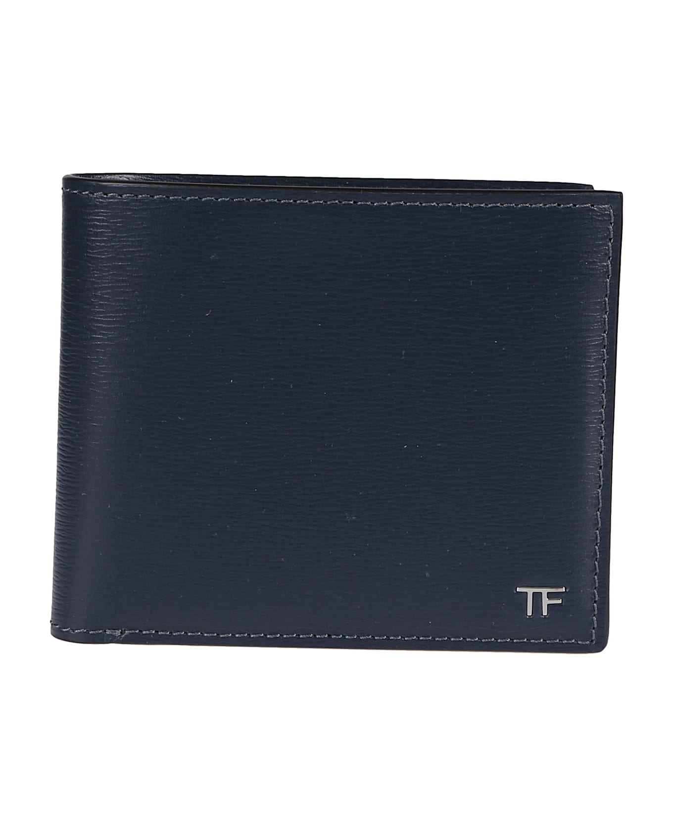 Tom Ford Classic T Bifold Wallet - Denim Blue