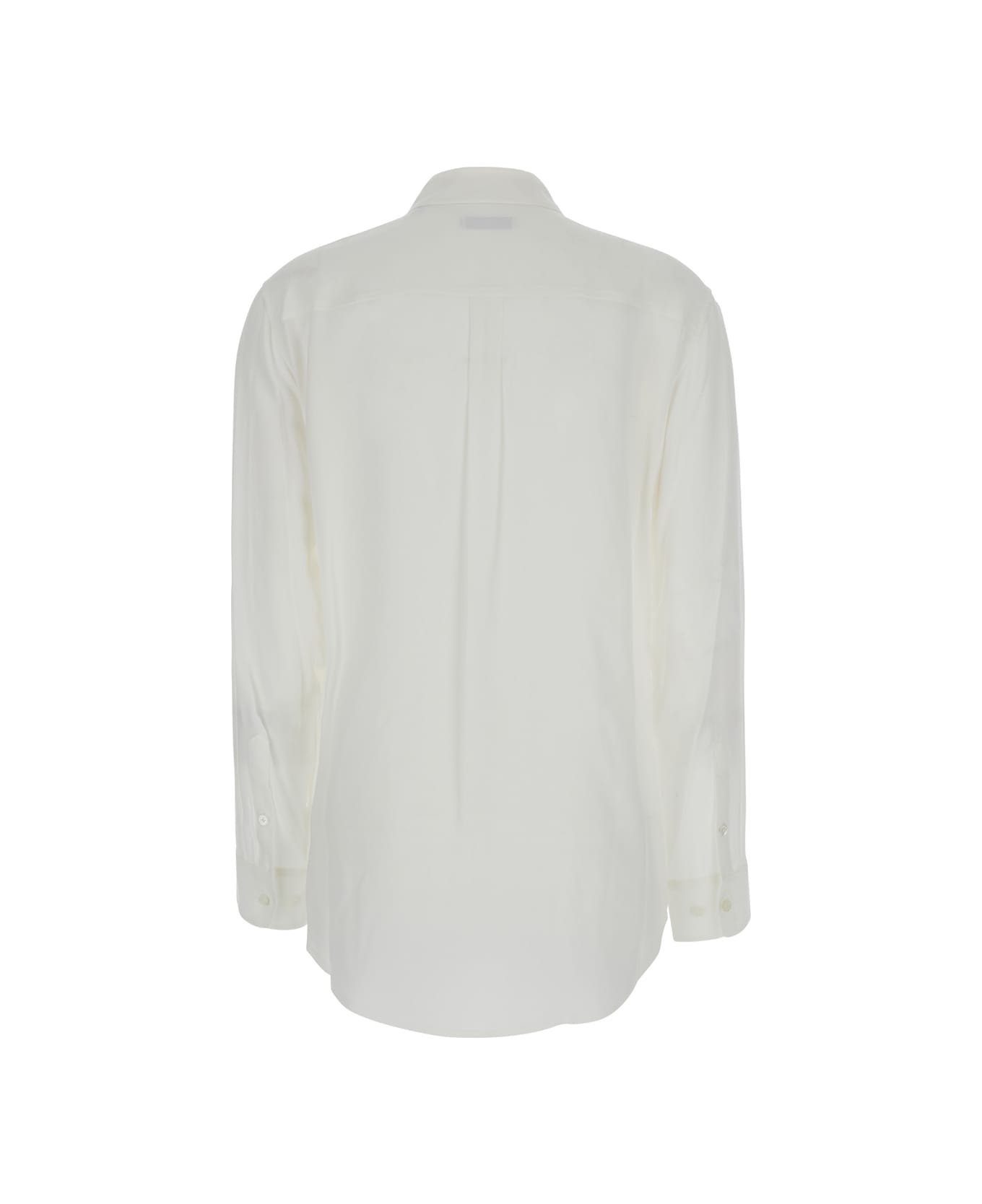 Equipment 'signature' White Shirt With Patch Pockets In Silk Woman - White