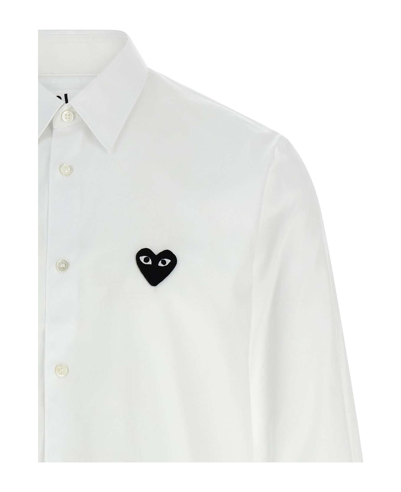 Comme des Garçons Play 
black Heart
 Shirt - White
