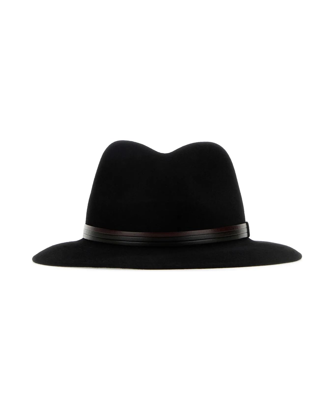 Borsalino Black Velour Hat - Nero