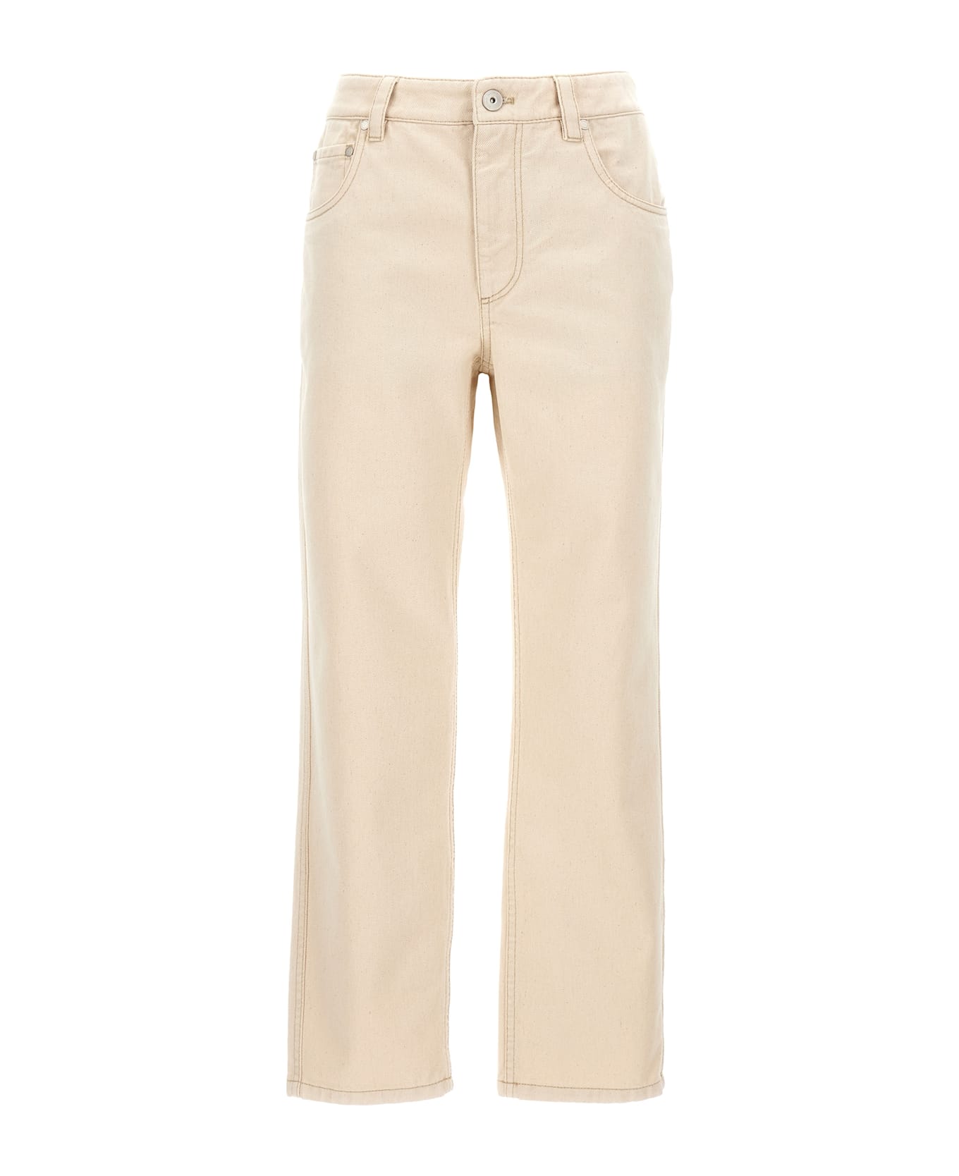 Brunello Cucinelli 'the Retro Vintage' Jeans - Beige