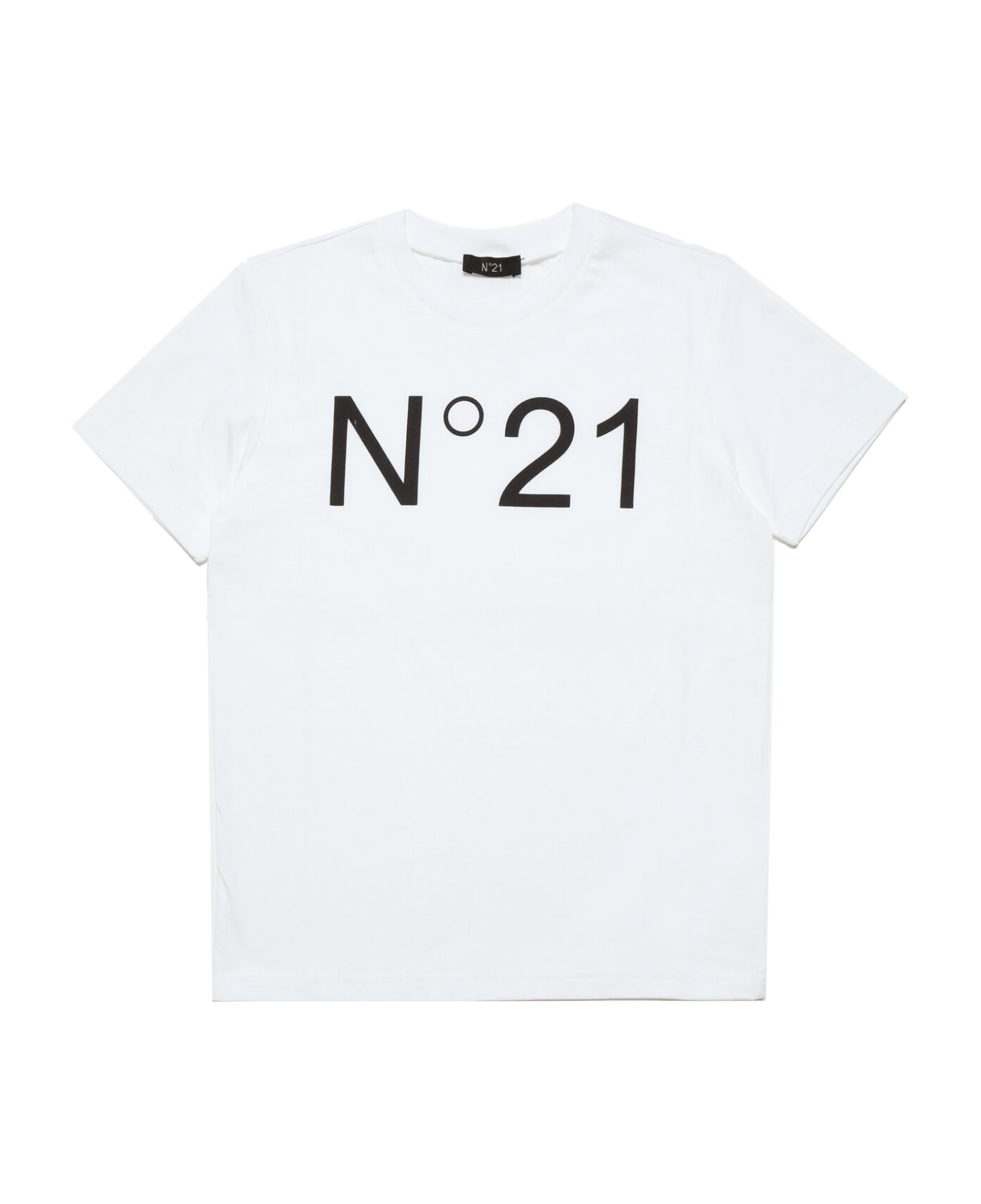 N.21 N21t96u T-shirt N21 White Jersey T-shirt With Logo - Bianco Tシャツ＆ポロシャツ