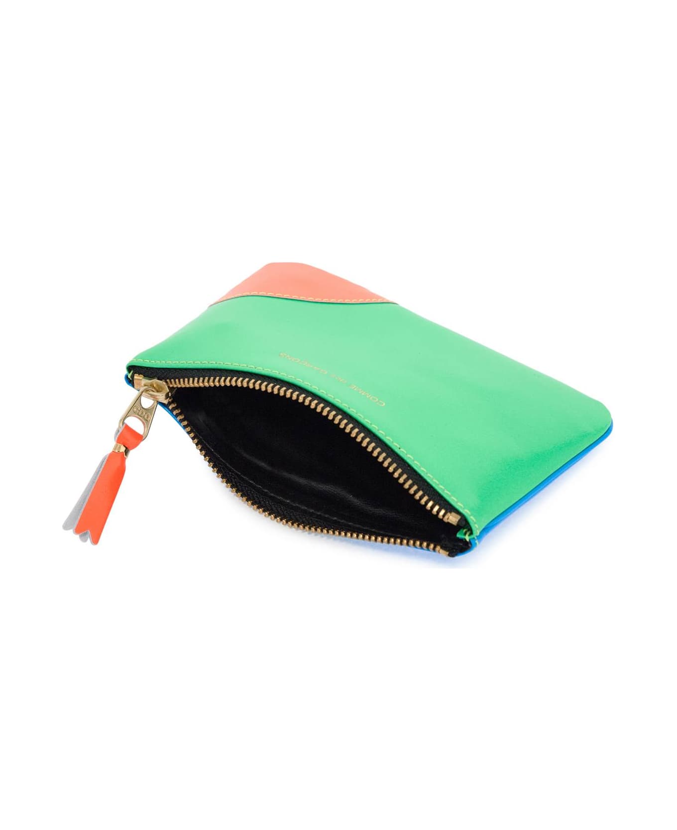 Comme des Garçons Wallet Super Fluo Pouch - BLUE GREEN