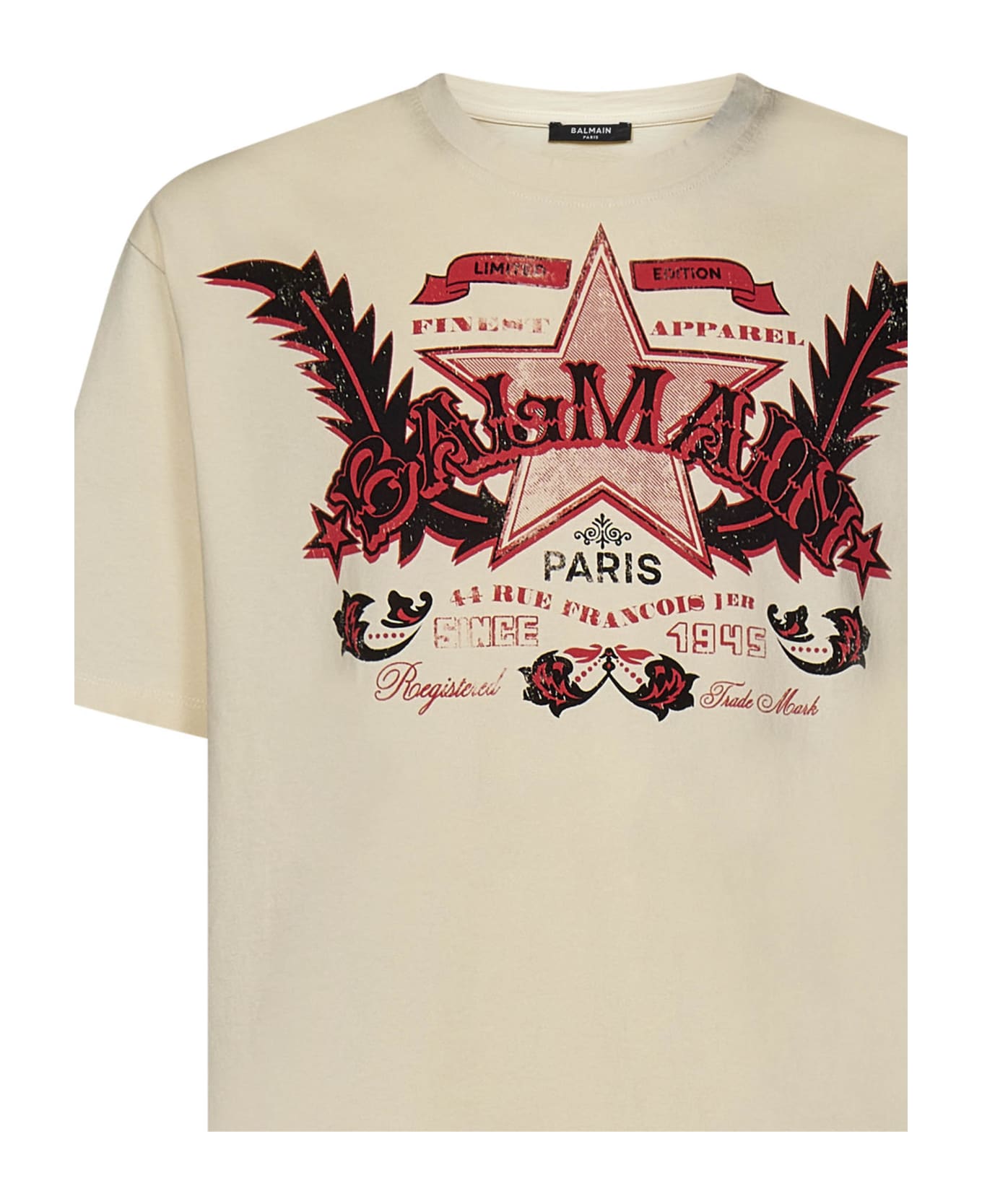 Balmain Paris  Western T-shirt - Beige