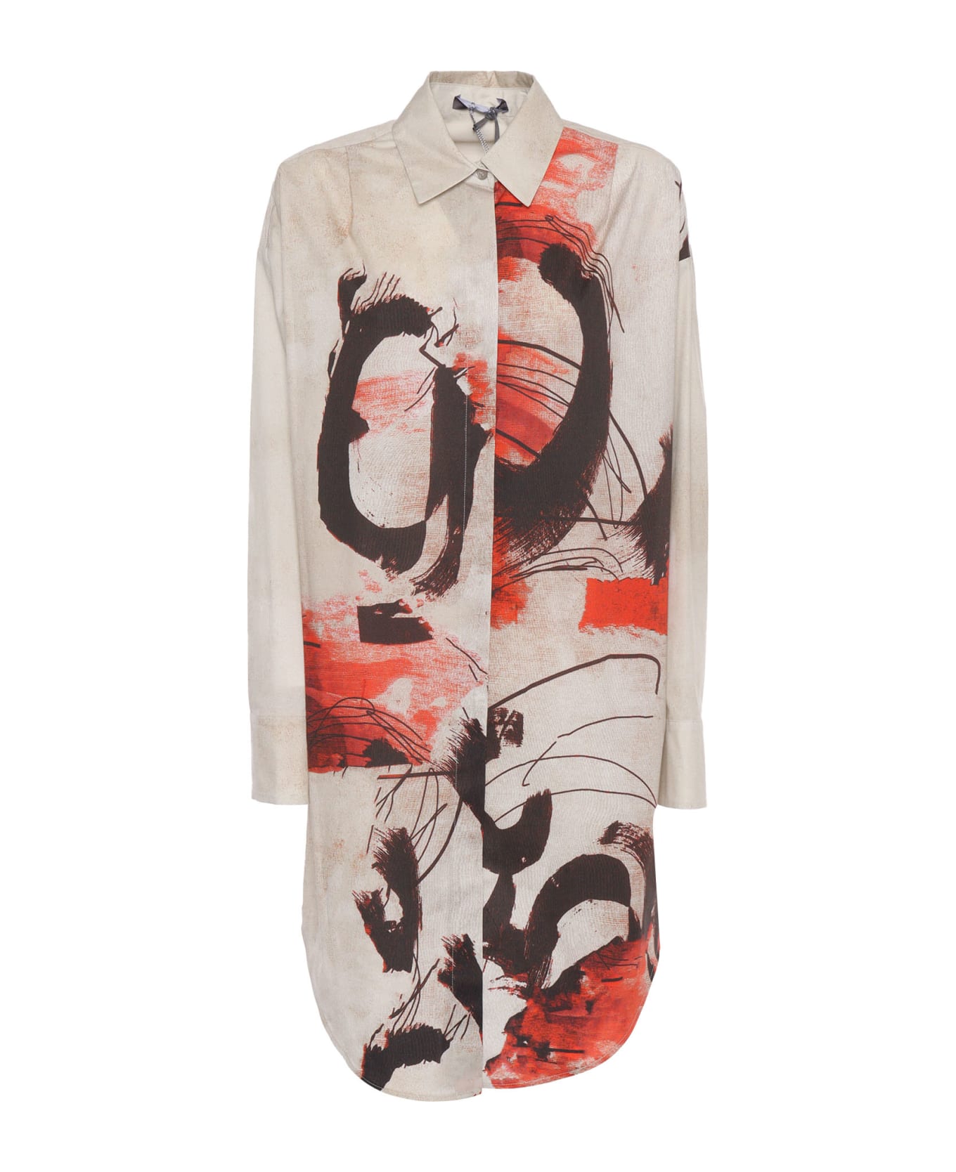 Lorena Antoniazzi Shirt Dress With Prints - WHITE