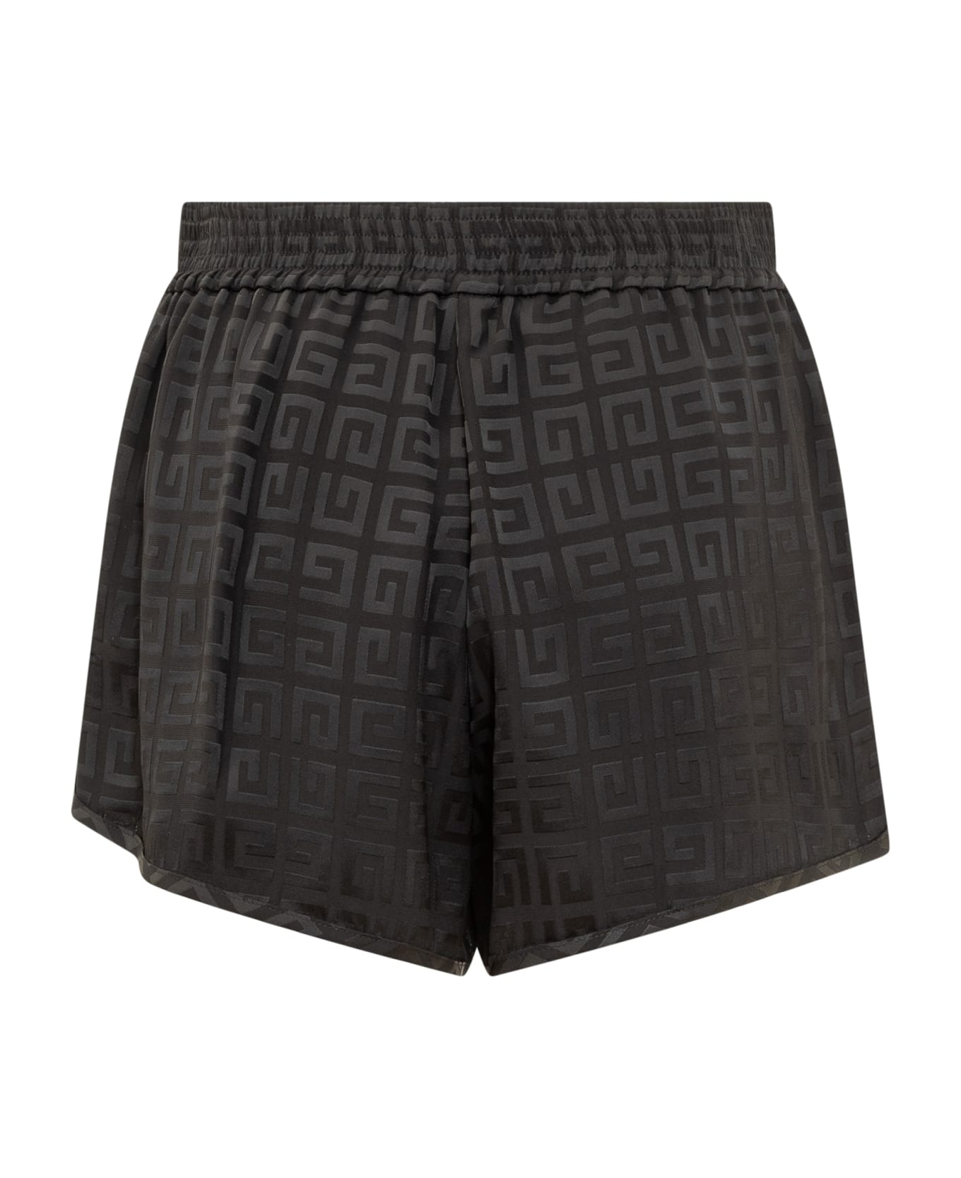 Givenchy Shorts With Zip In 4g Jacquard - Black