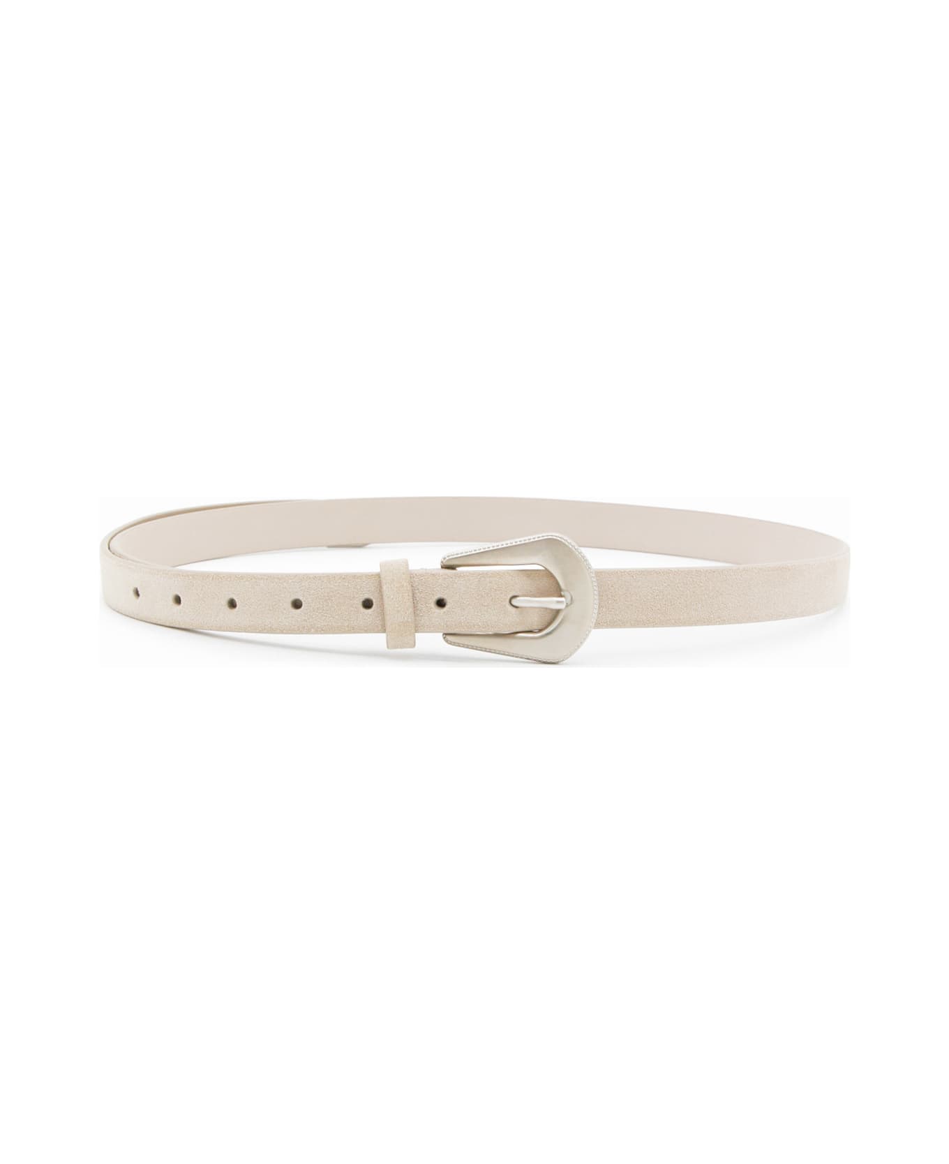 Brunello Cucinelli Beige Leather Belt - WALNUT