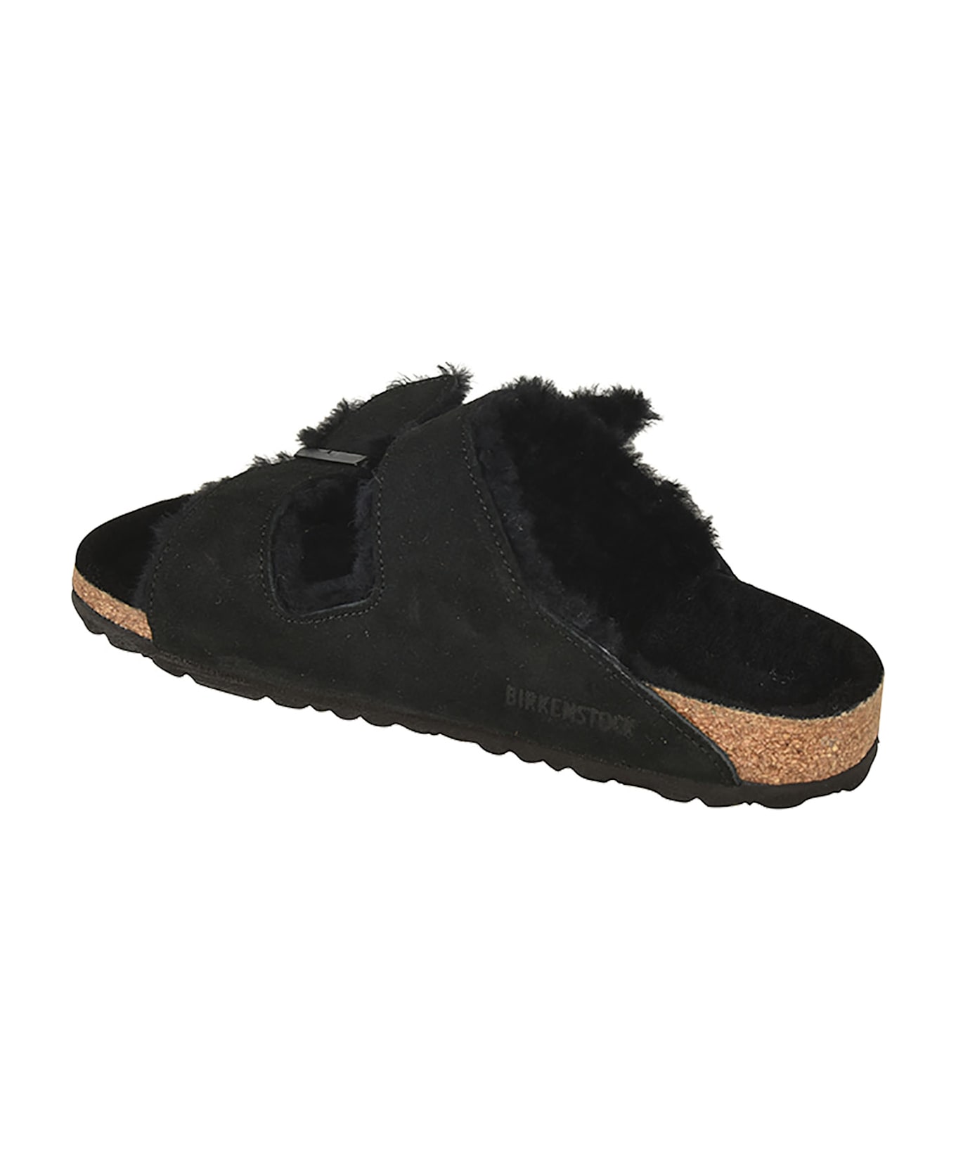 Birkenstock Arizona Shearling Sliders - Black