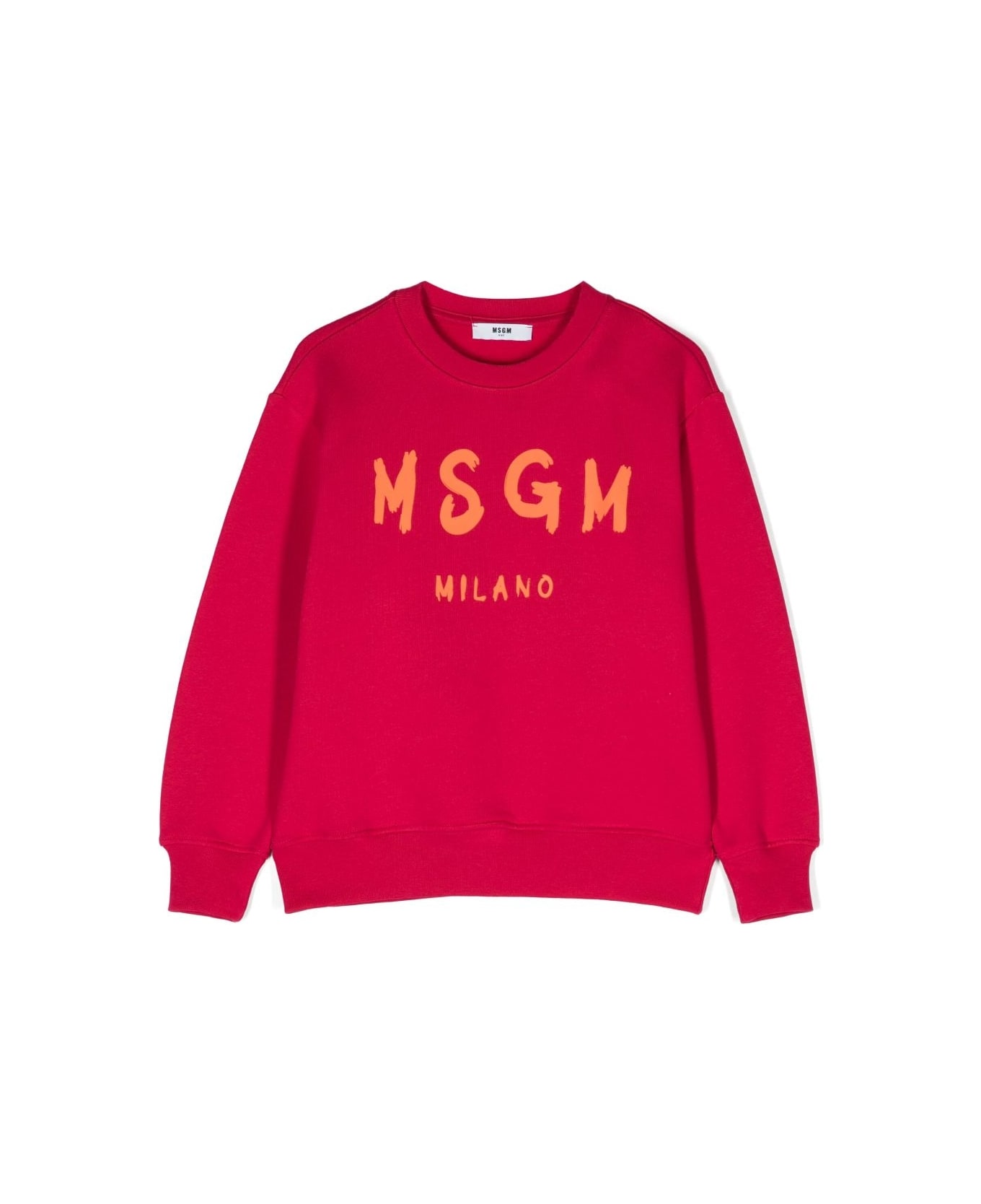 MSGM Sweatshirt With Logo - Fucsia