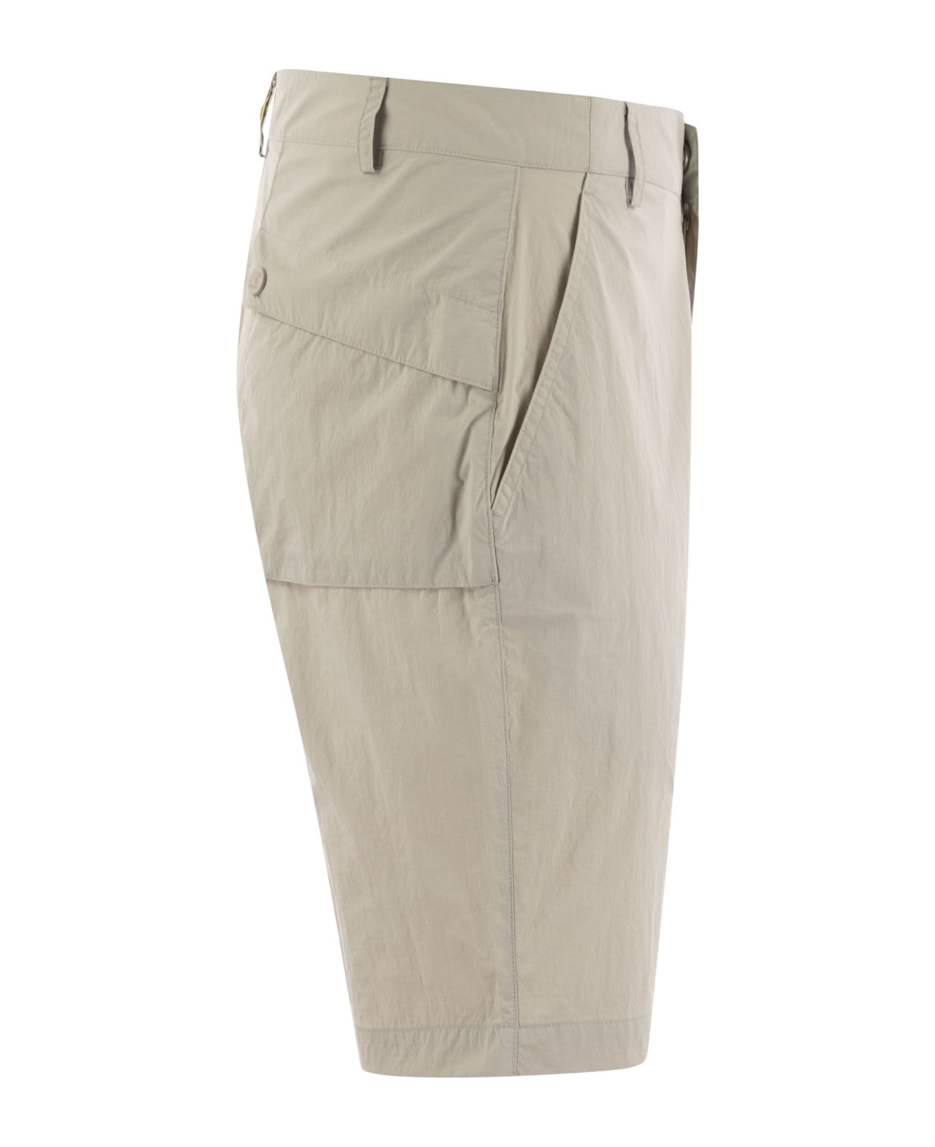 K-Way Doret - Bermuda Shorts In Technical Fabric - Beige