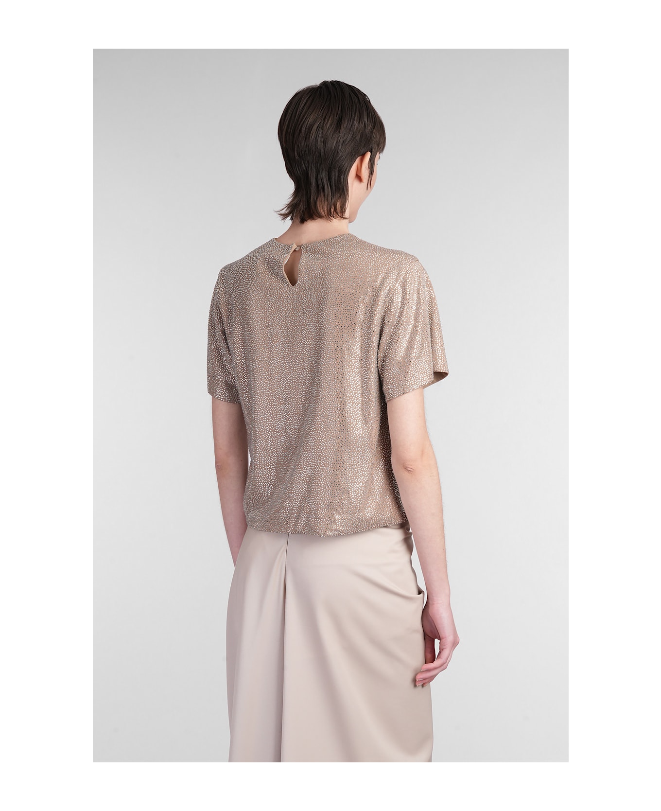 Giuseppe di Morabito T-shirt In Beige Viscose - beige
