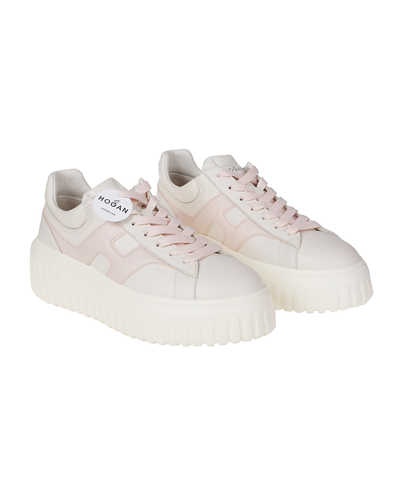 Hogan H-stripes Sneakers - Gas Yogurt/rosa