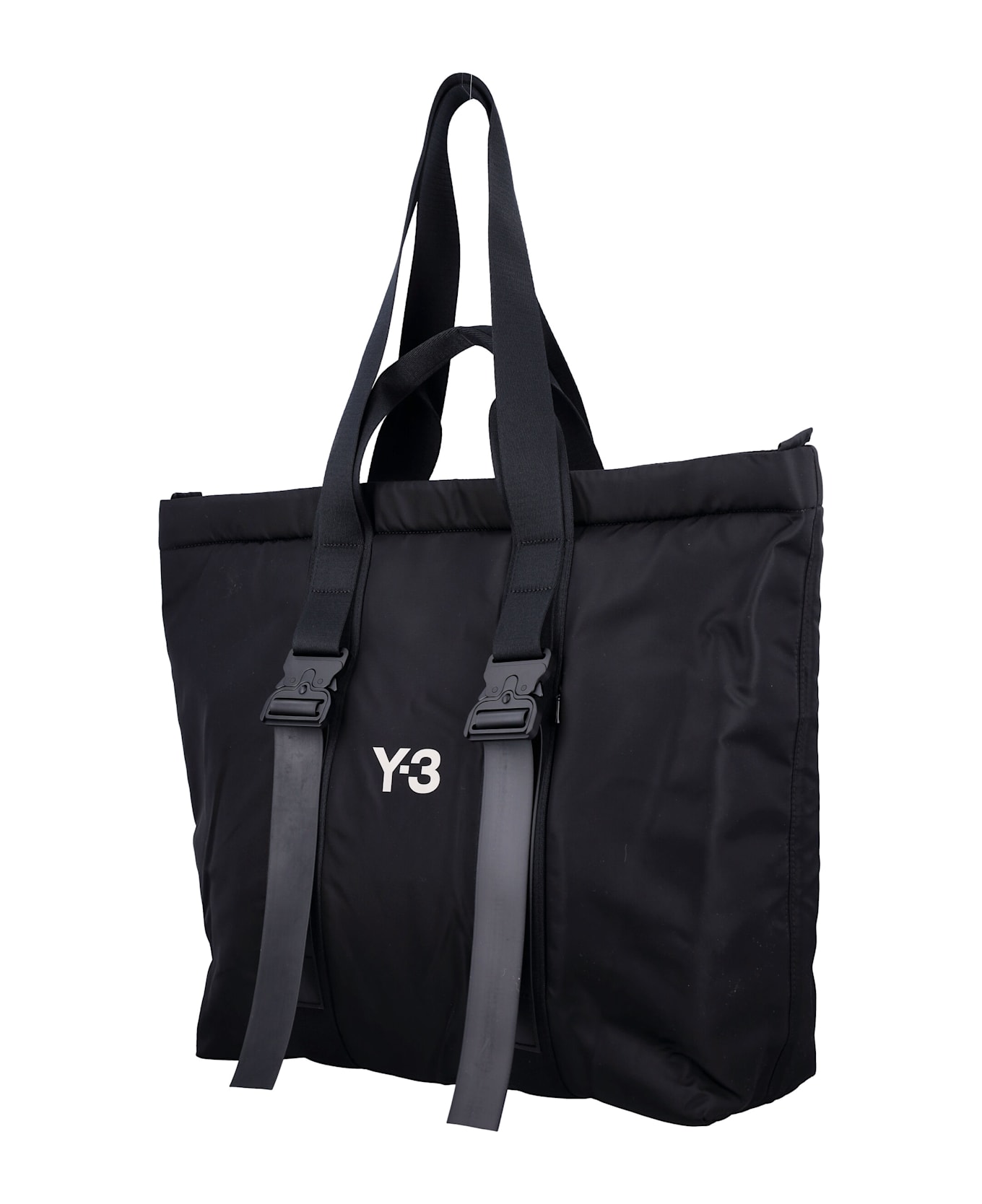 Y-3 Logo Shopper Bag - BLACK