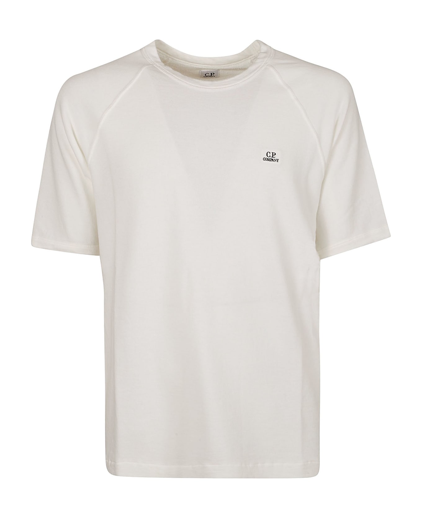 C.P. Company Sponge Fleece T-shirt - GAUZE WHITE