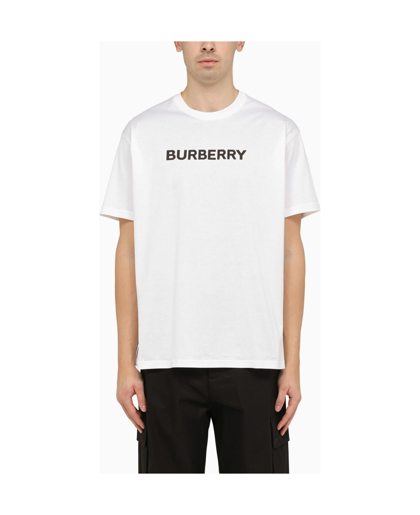 Burberry Harriston White Crew-neck T-shirt - WHITE