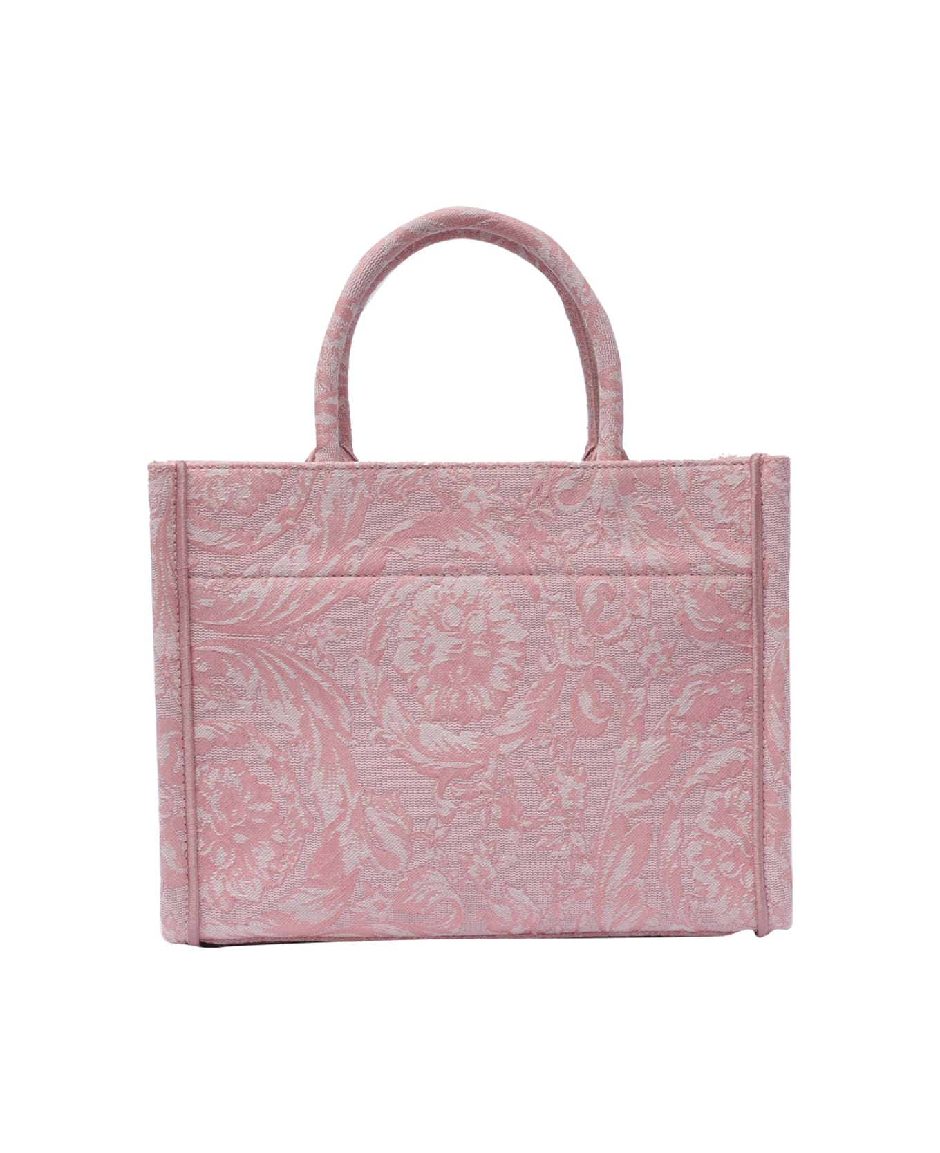 Versace Small Athena Barocco Shopper - Pink