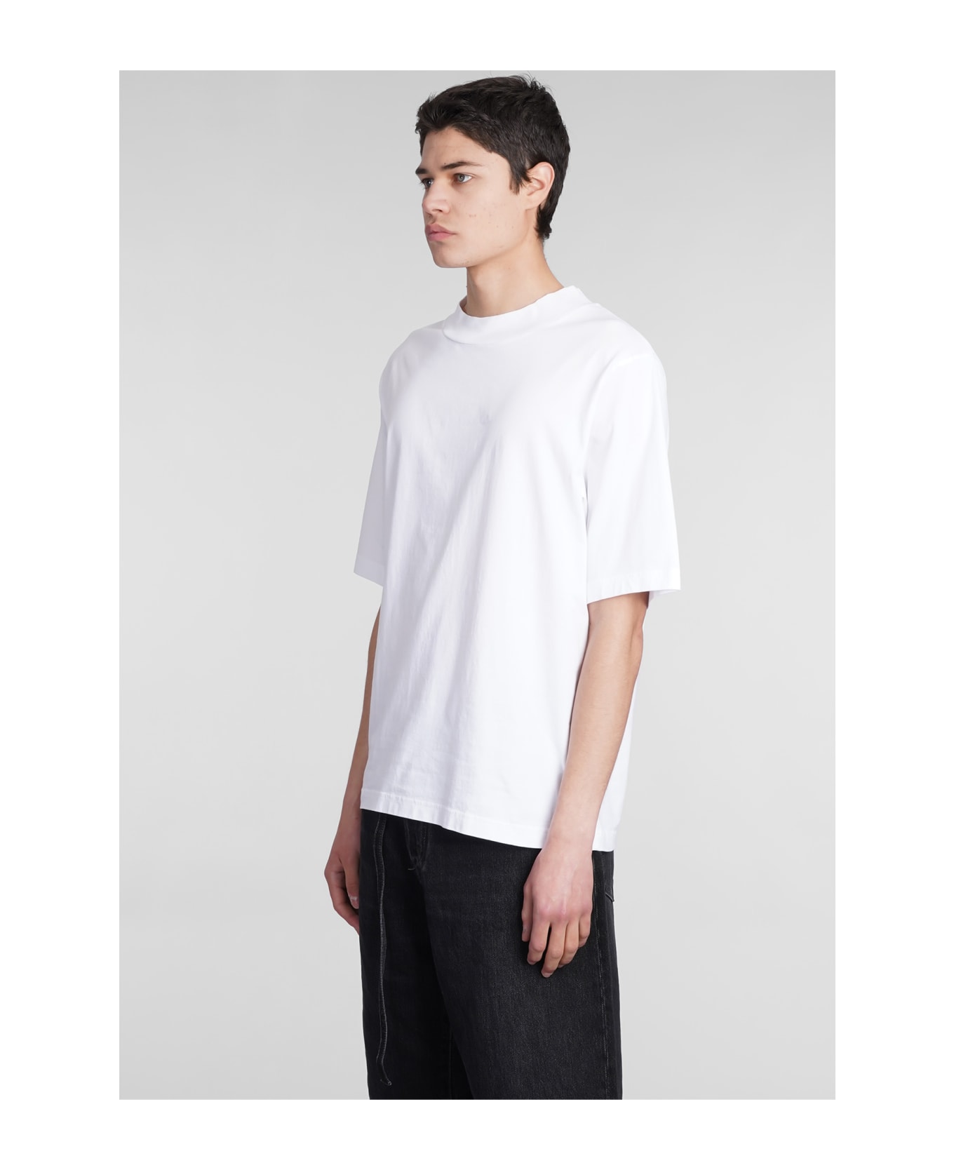 Acne Studios Crew-neck T-shirt In White Cotton - 183