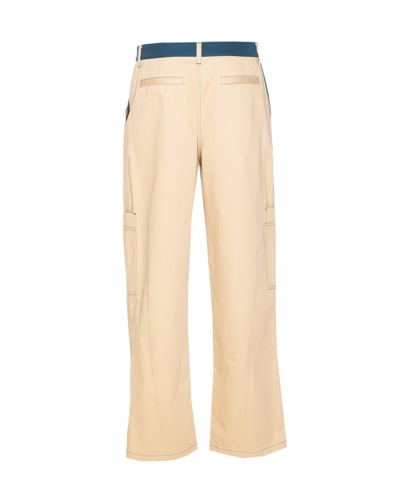 Off-White Logo Embroidered Cargo Pants - Creme brulee