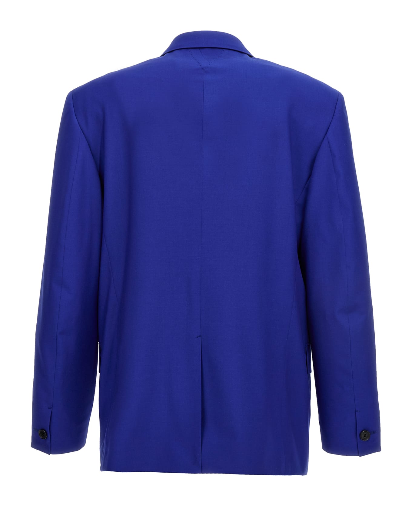 Versace Single-breasted Blazer Jacket - Blue