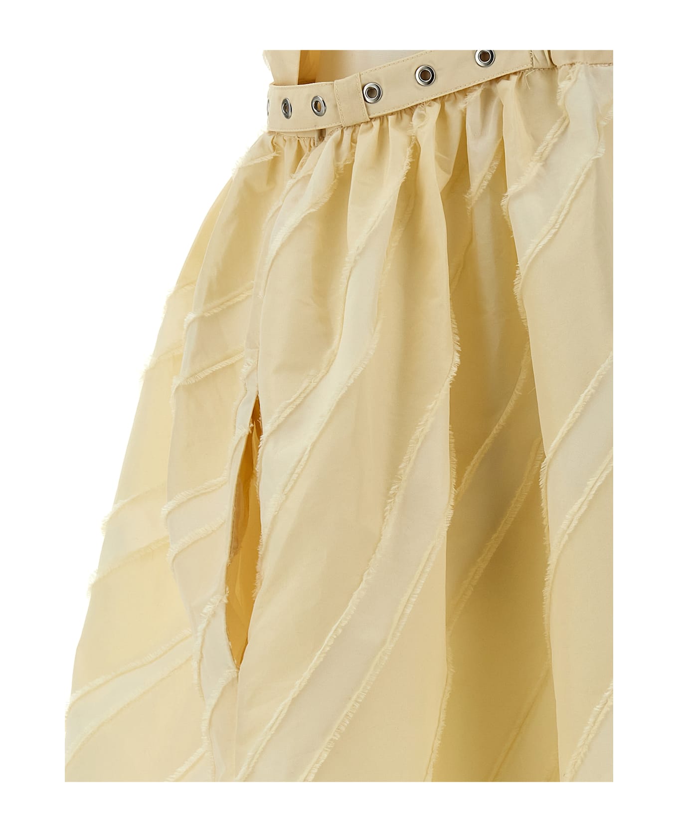 Ganni 
off-white Stripe Strap
 Dress - Beige