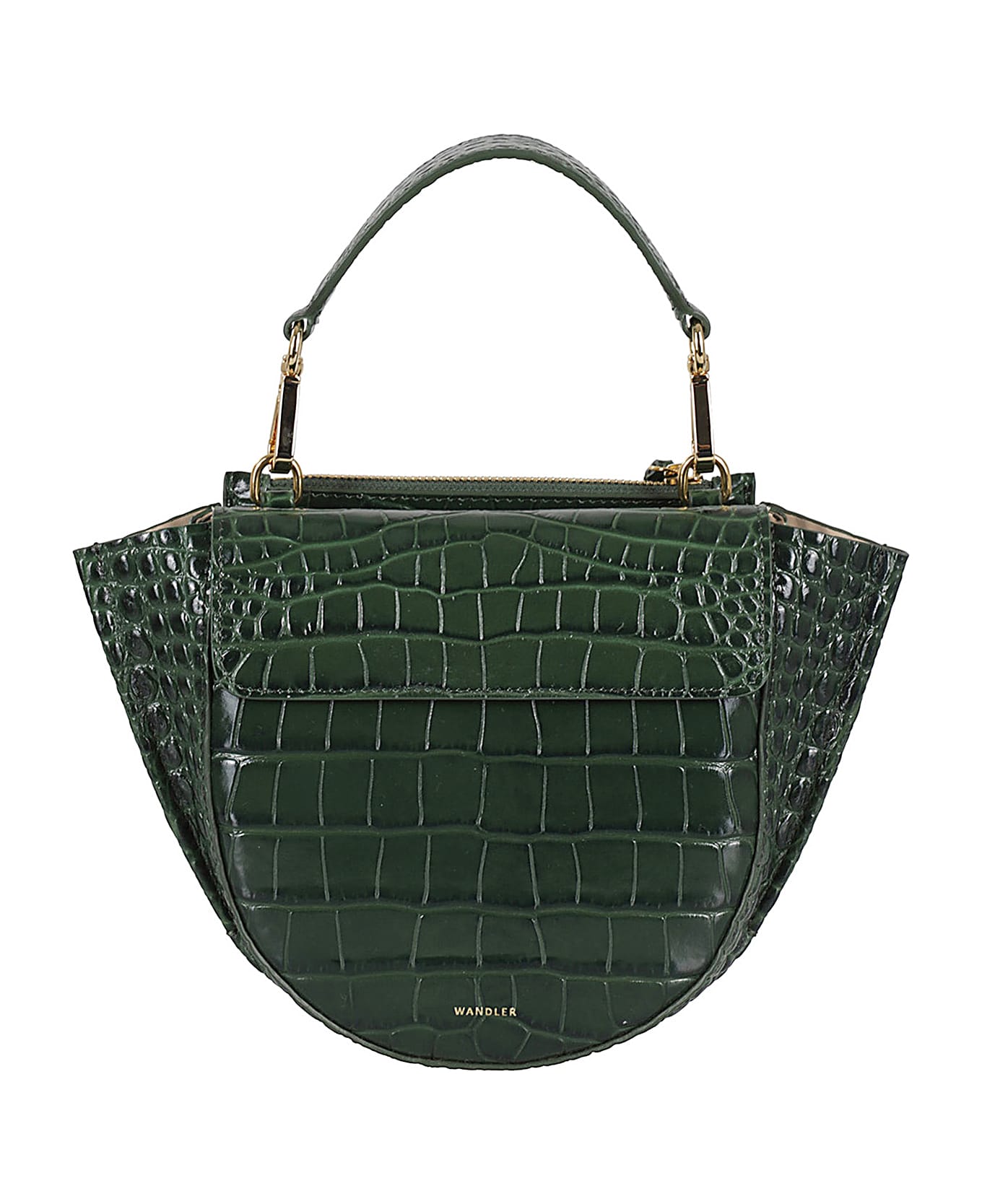 Wandler Hortensia Bag Mini - Olive Croco