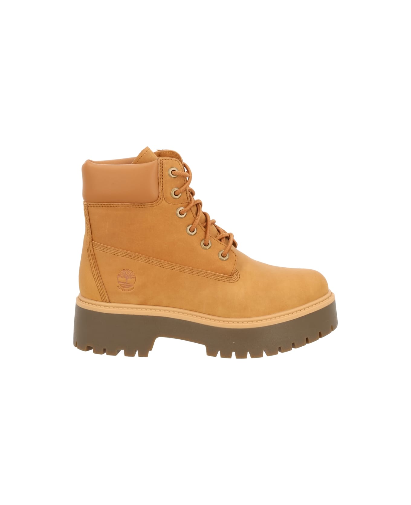 Timberland Waterproof Lace-up Boot - BEIGE