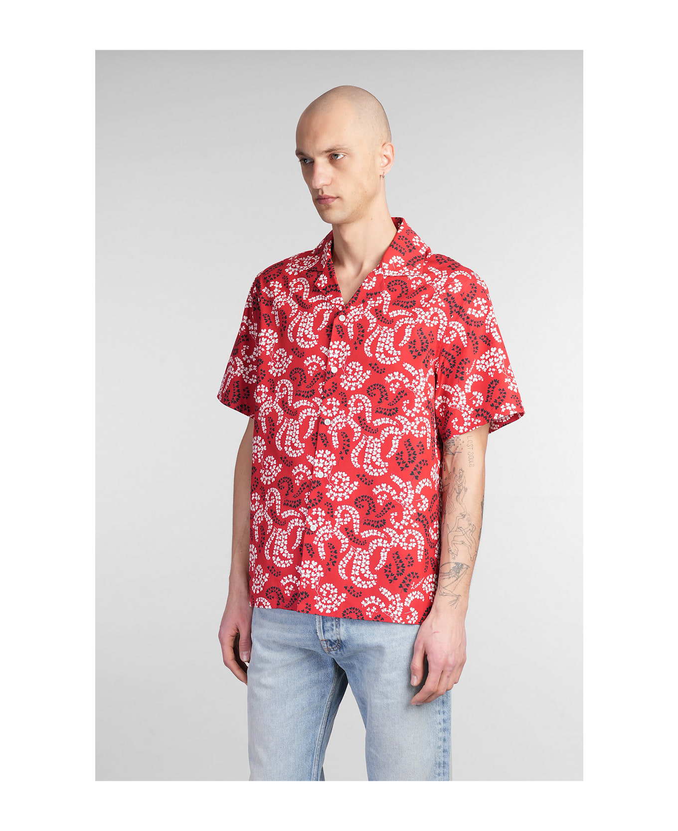 Lanvin Shirt In Red Cotton - red
