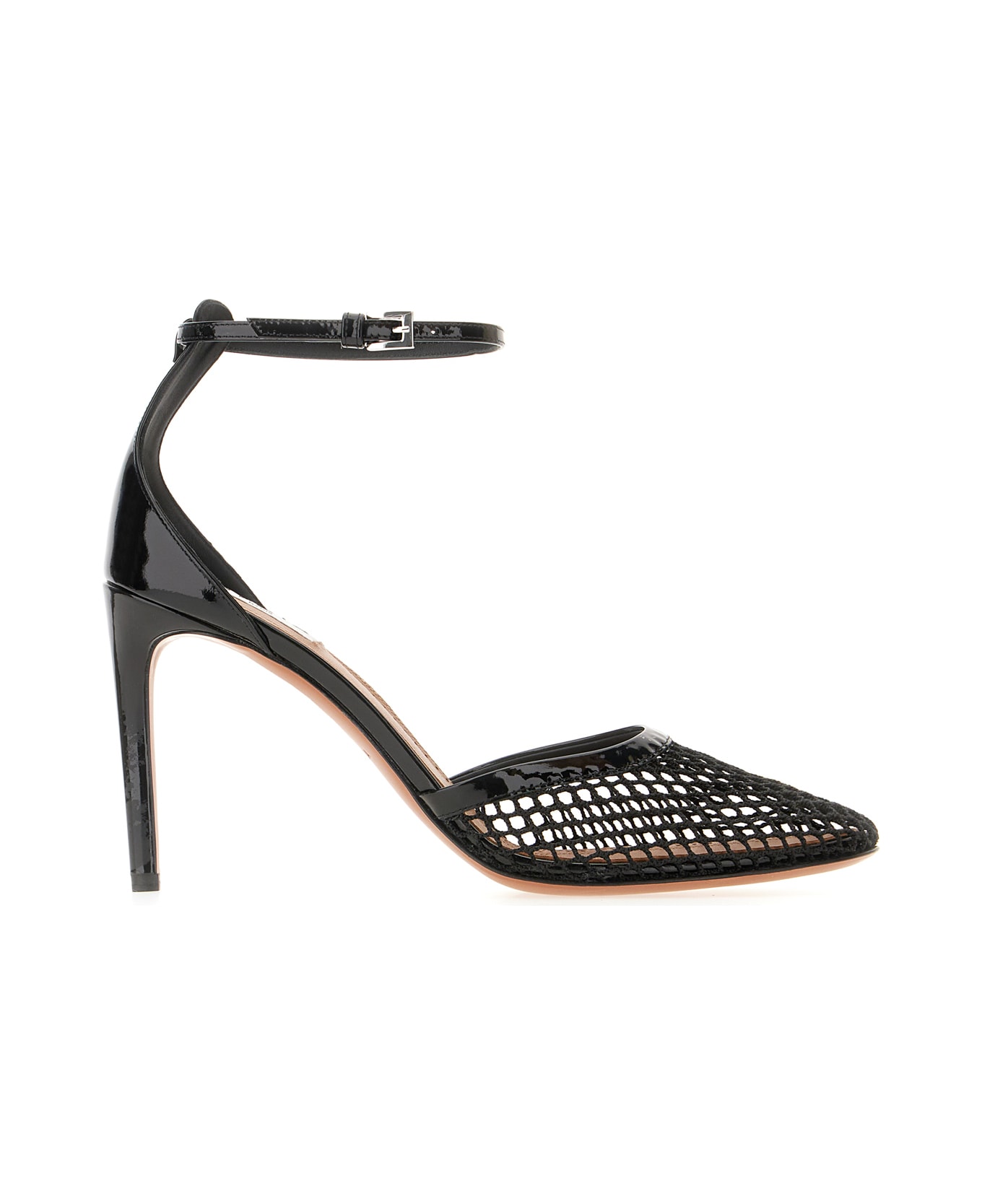Alaia Black Mesh Pumps - NOIR