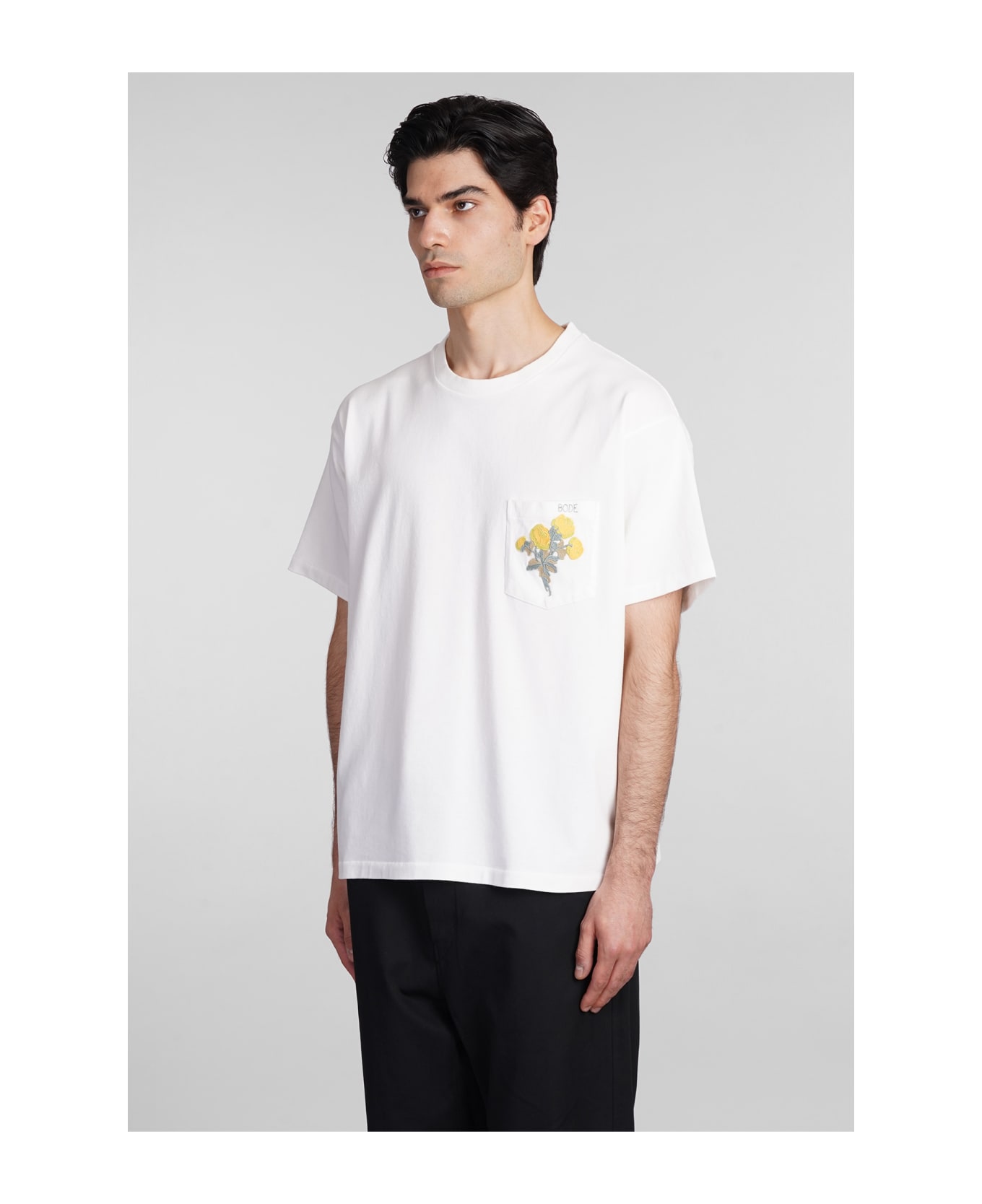 Bode T-shirt In White Cotton - white