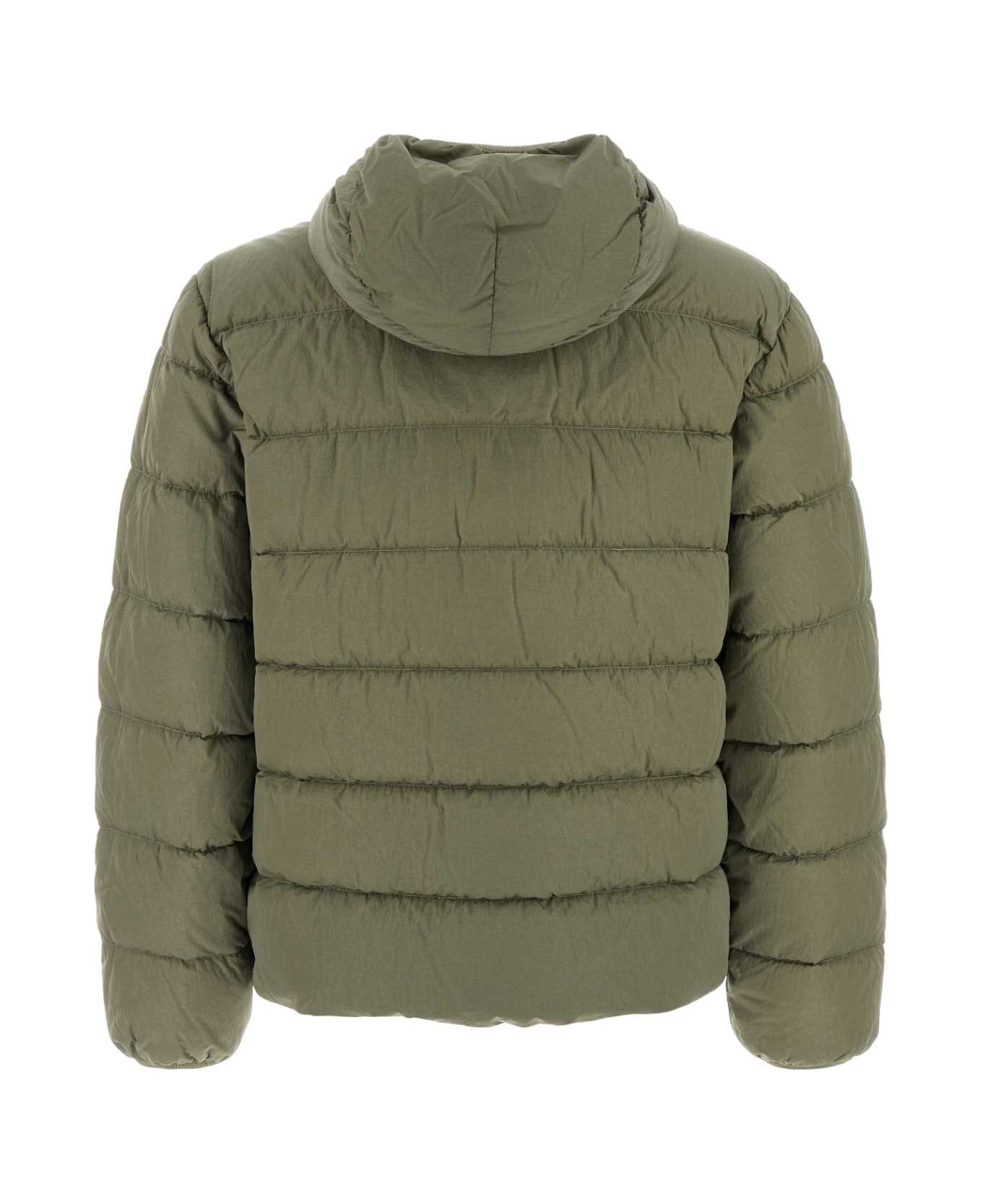 C.P. Company Sage Green Nylon Down Jacket - FALLENROCK