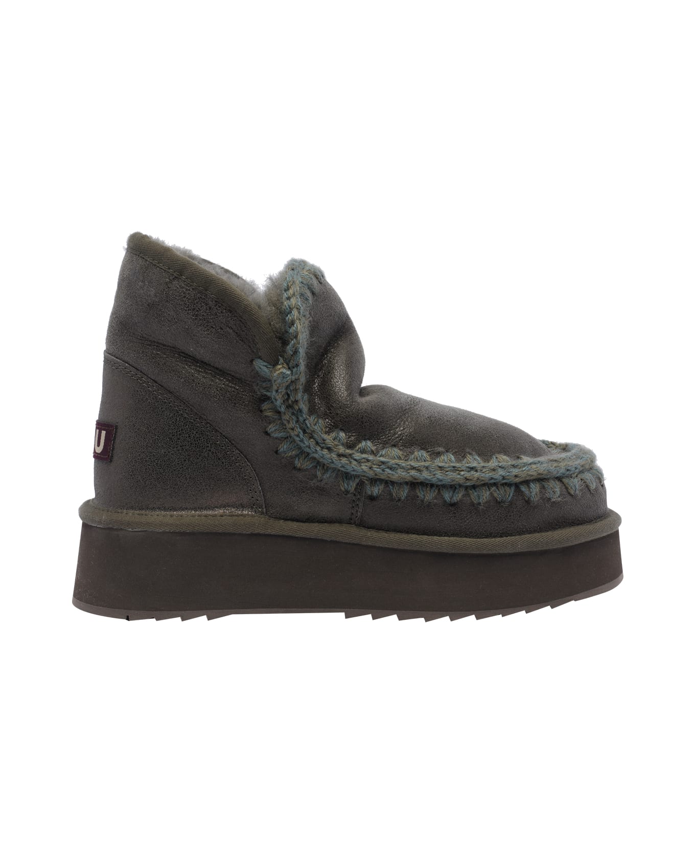 Mou Mini Eskimo Paltform Booties - Grey