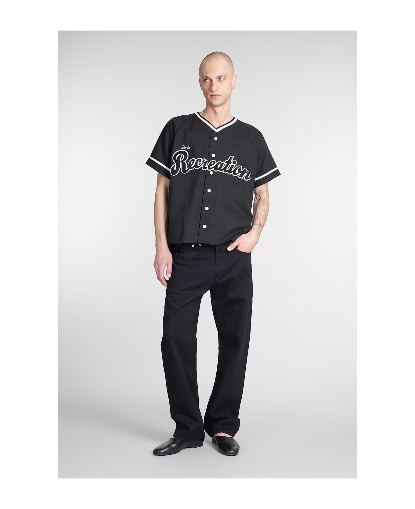 Bode Shirt In Black Cotton - black